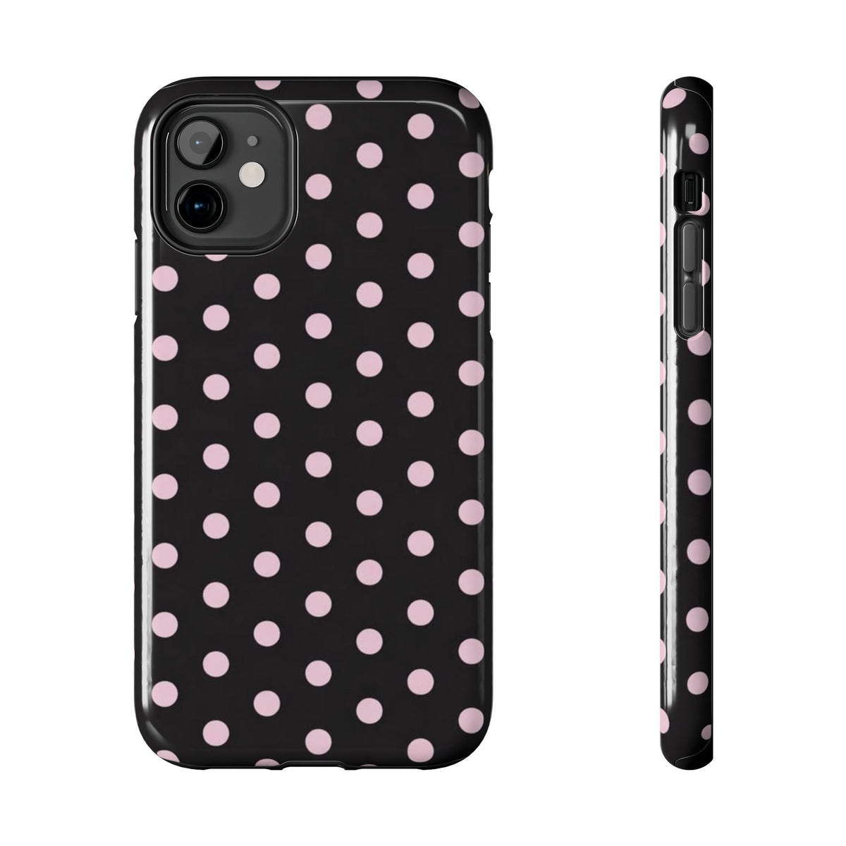 Black and Pink Spots Phone Case