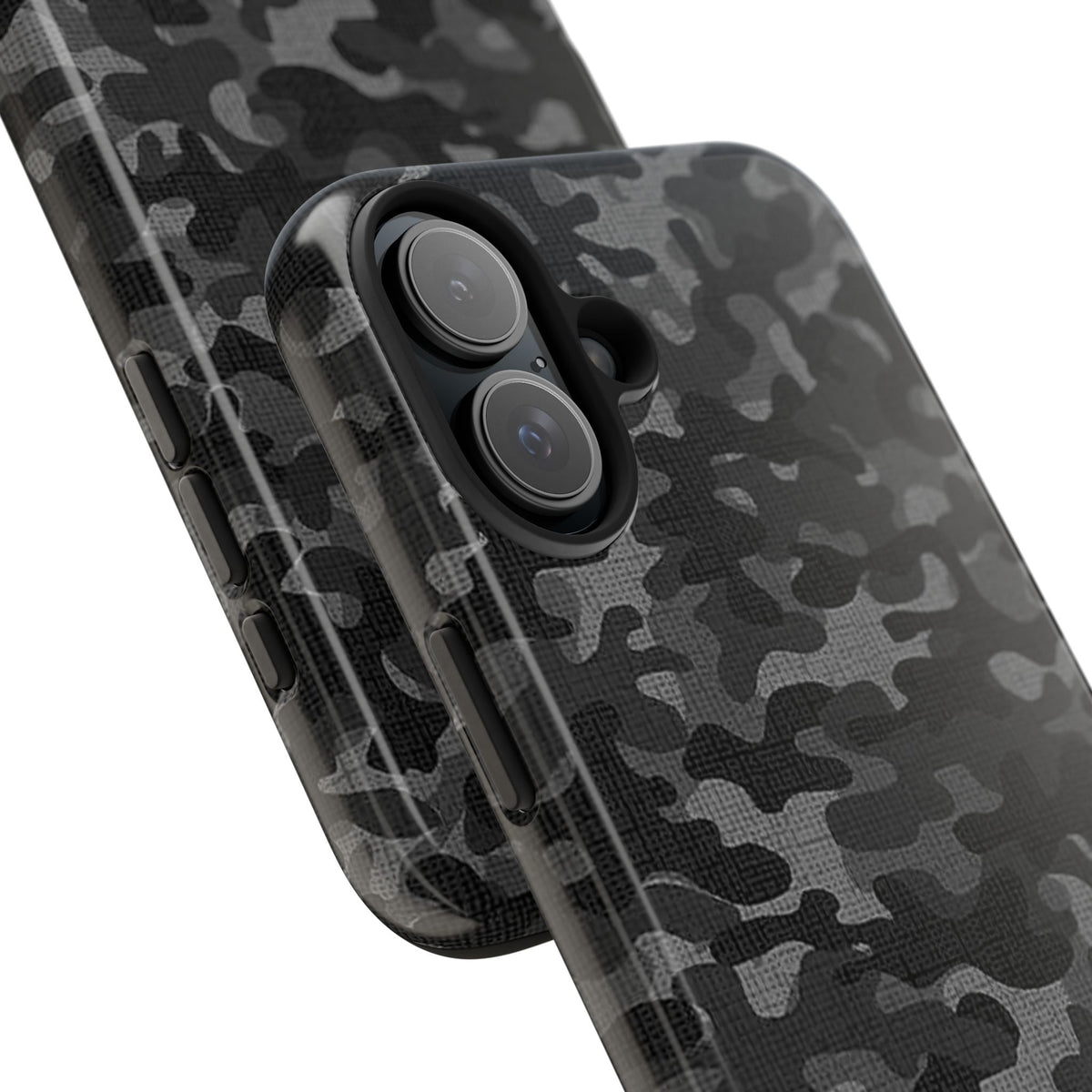 Black Camo Print Phone Case  - Tough Impact-Resistant Cases
