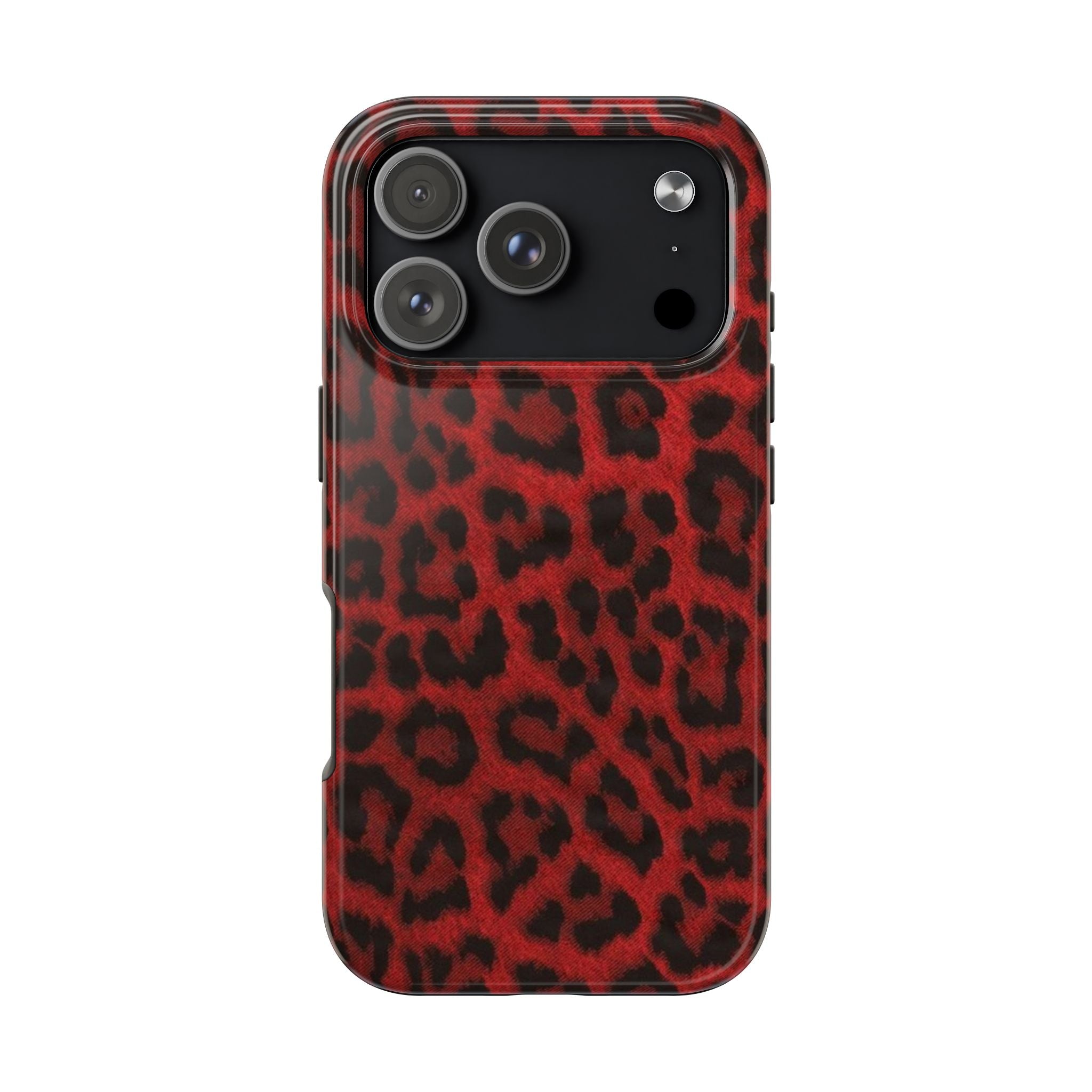 Red Cheetah Leopard Phone Case  - Tough Impact-Resistant Case