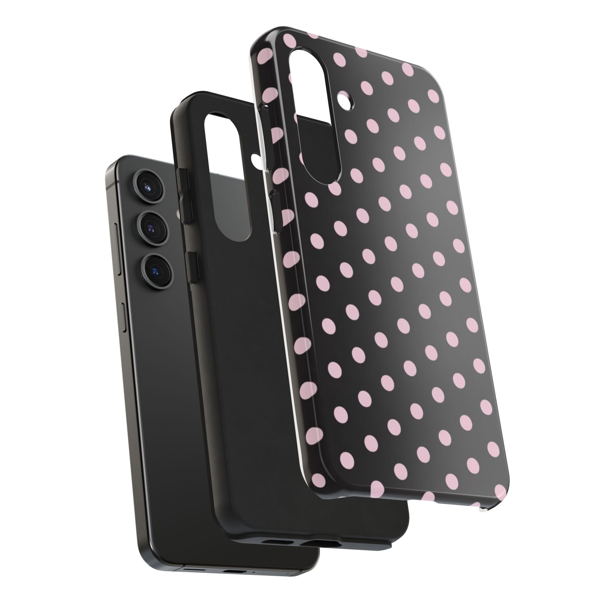 Black and Pink Spots Phone Case