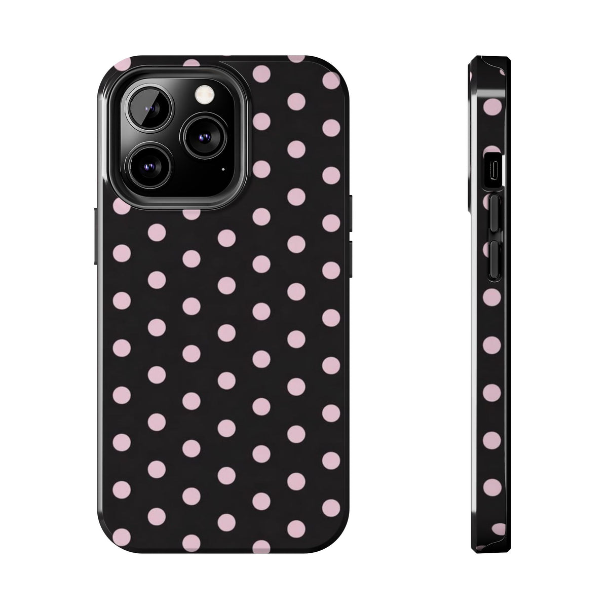 Black and Pink Spots Phone Case