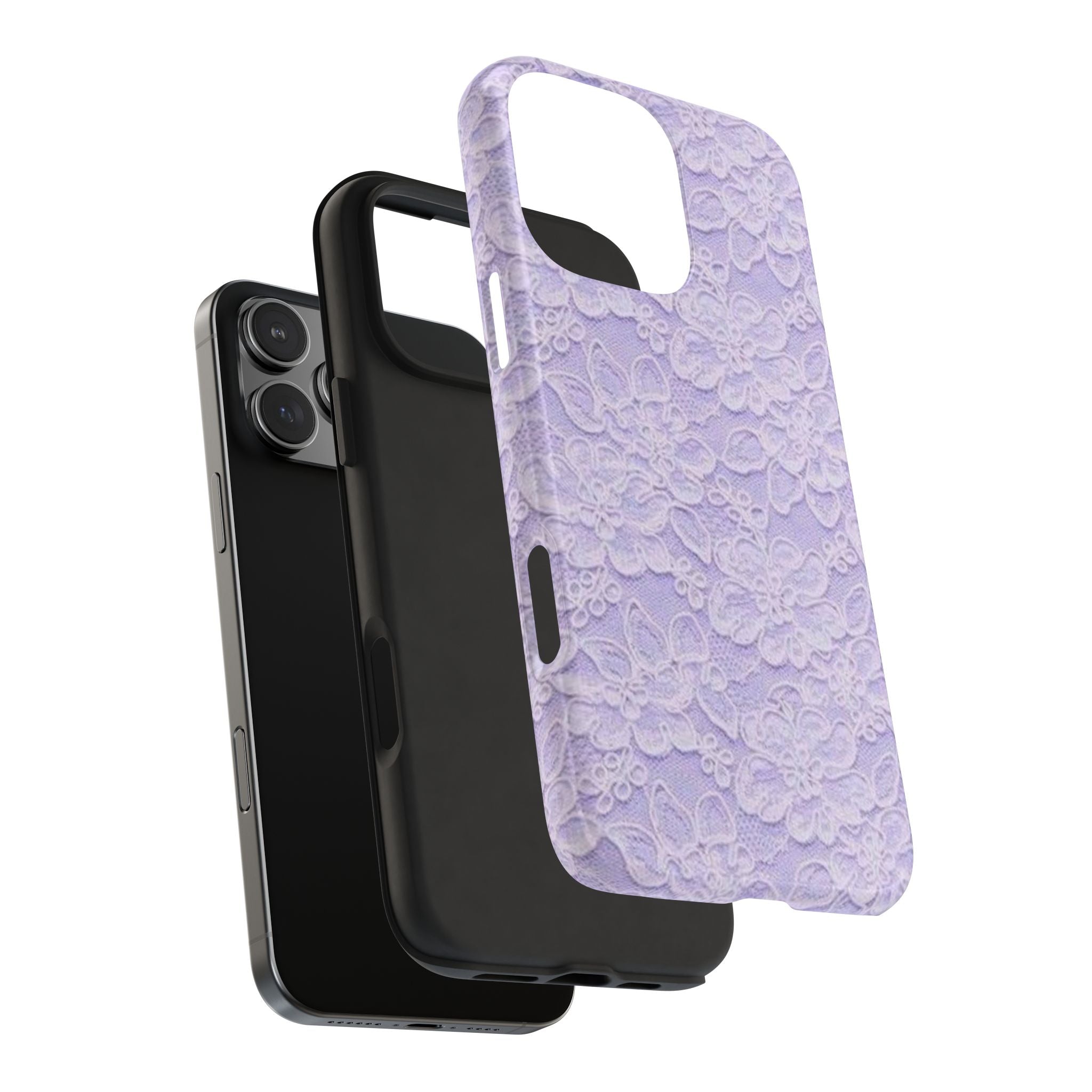 Purple Lace Cute Coquette Phone Case