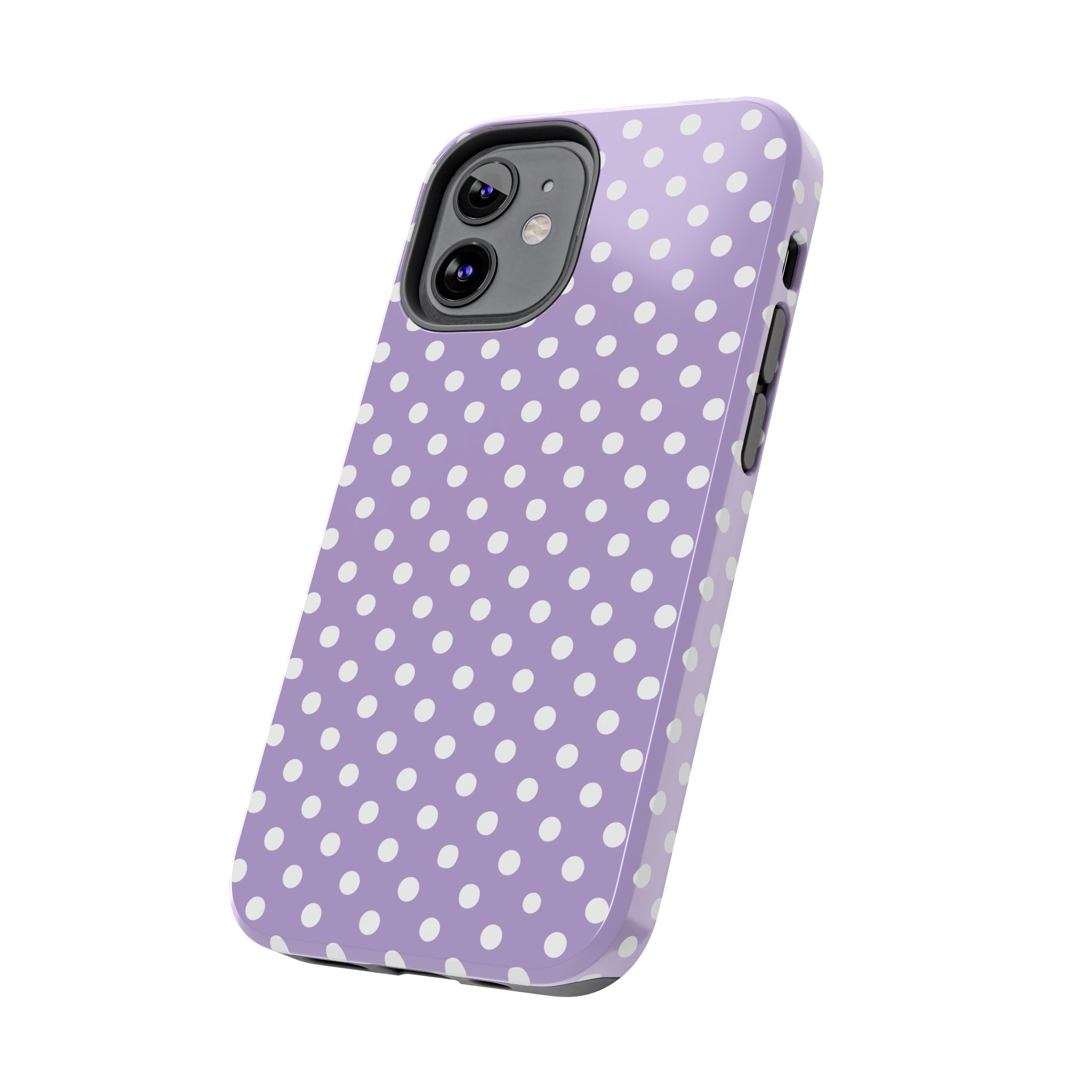Purple Polka Dot Phone Case  - Tough Impact-Resistant Case