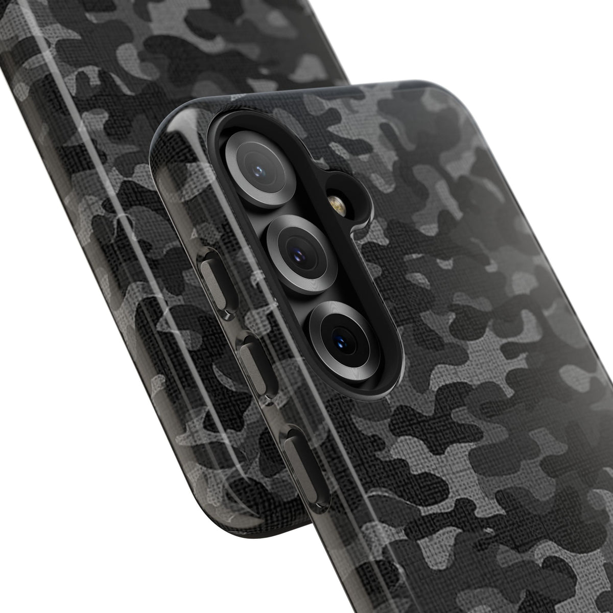 Black Camo Print Phone Case  - Tough Impact-Resistant Cases