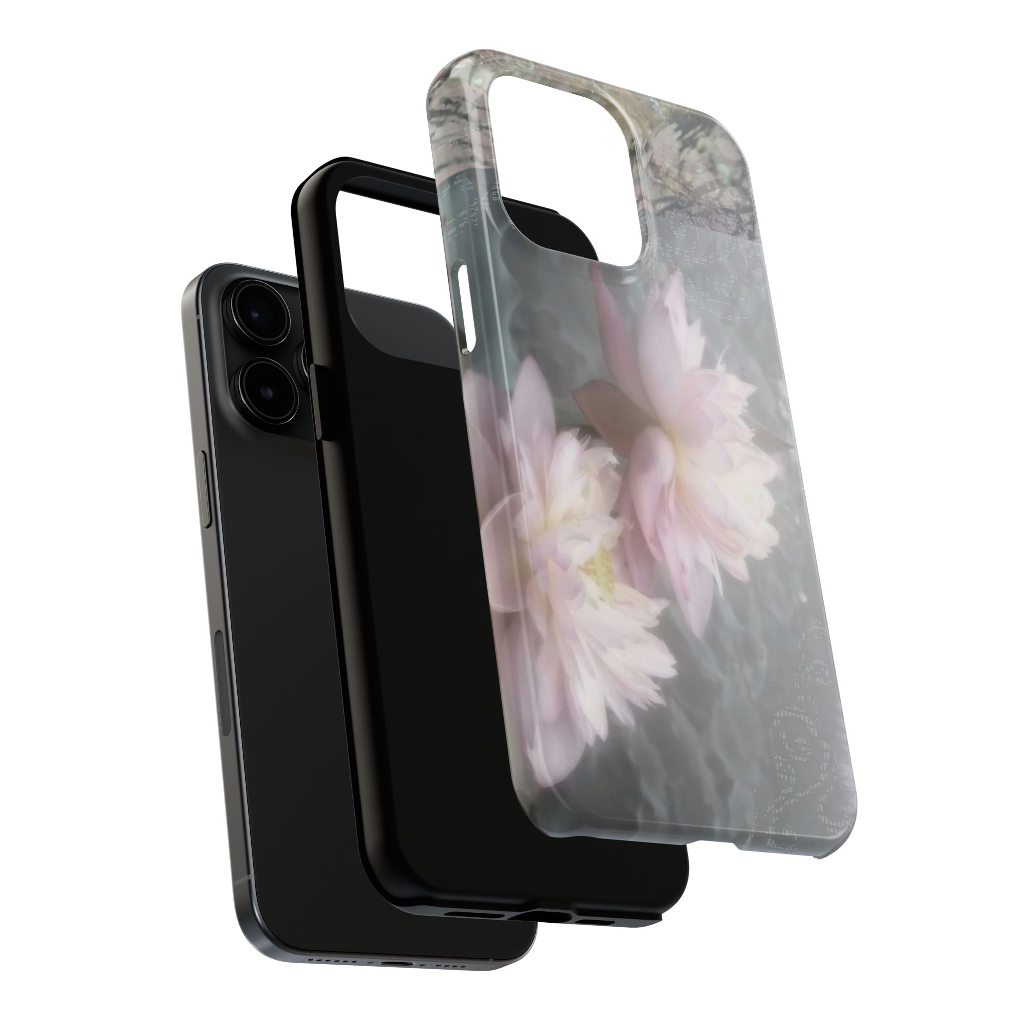 Lotus Flowers Cyber Whimsy Phone Case