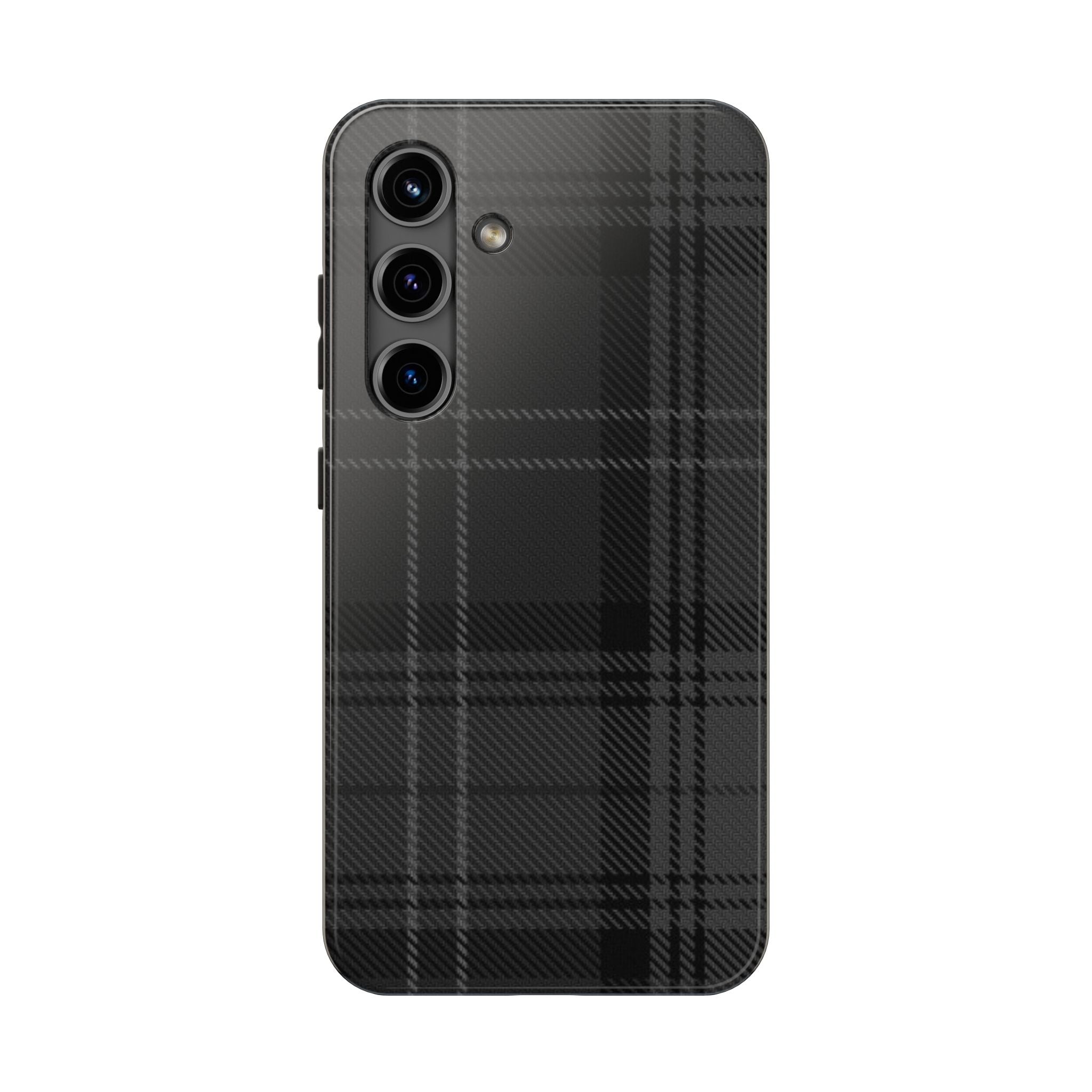 Black Plaid Phone Case  - Tough Impact-Resistant Case