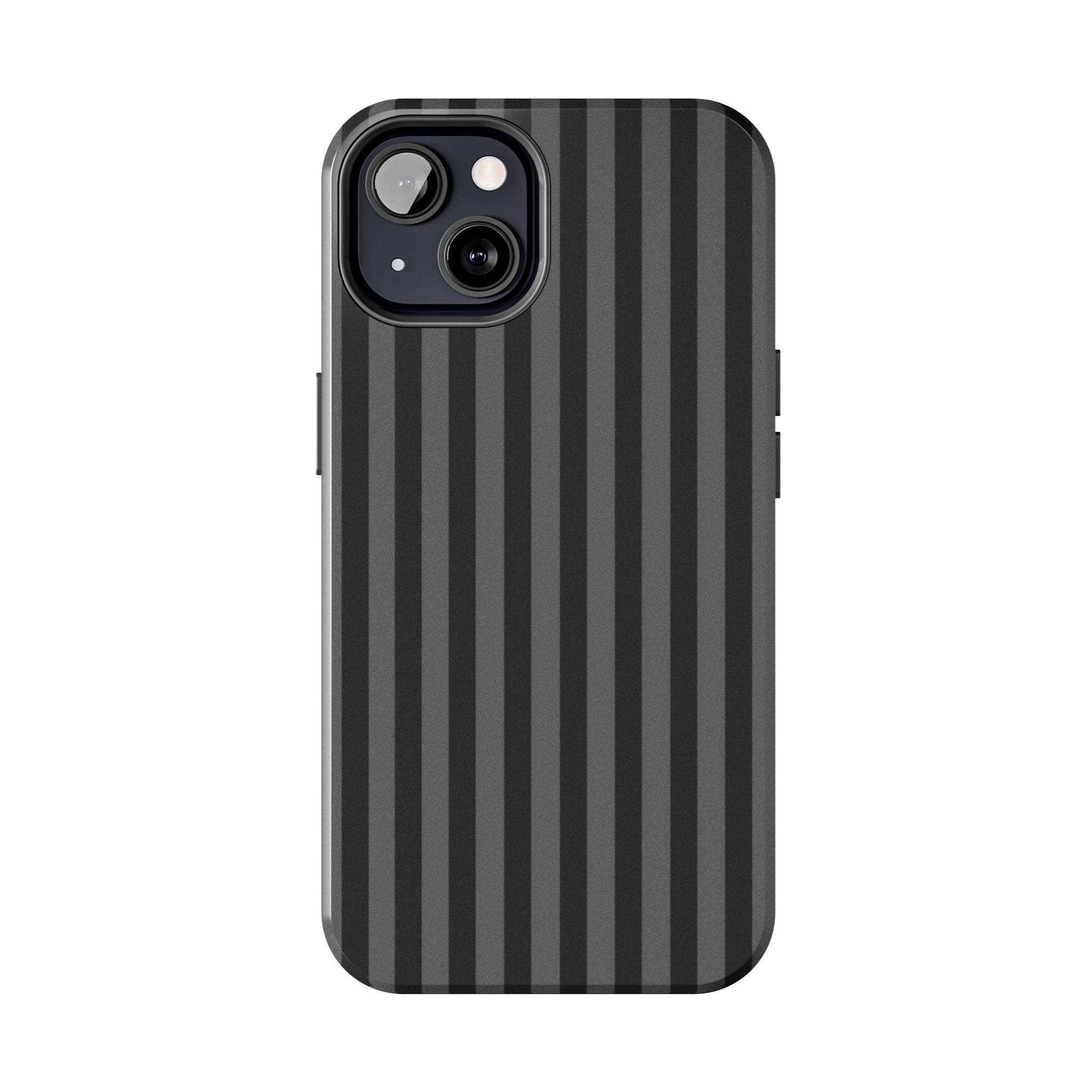 Dark Grey and Black Stripes Phone Case
