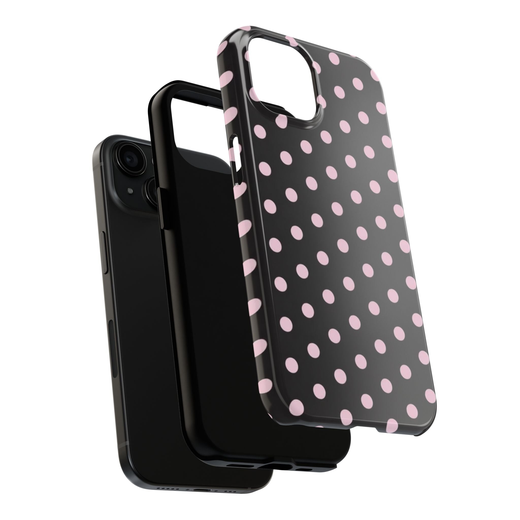 Black and Pink Spots Phone Case