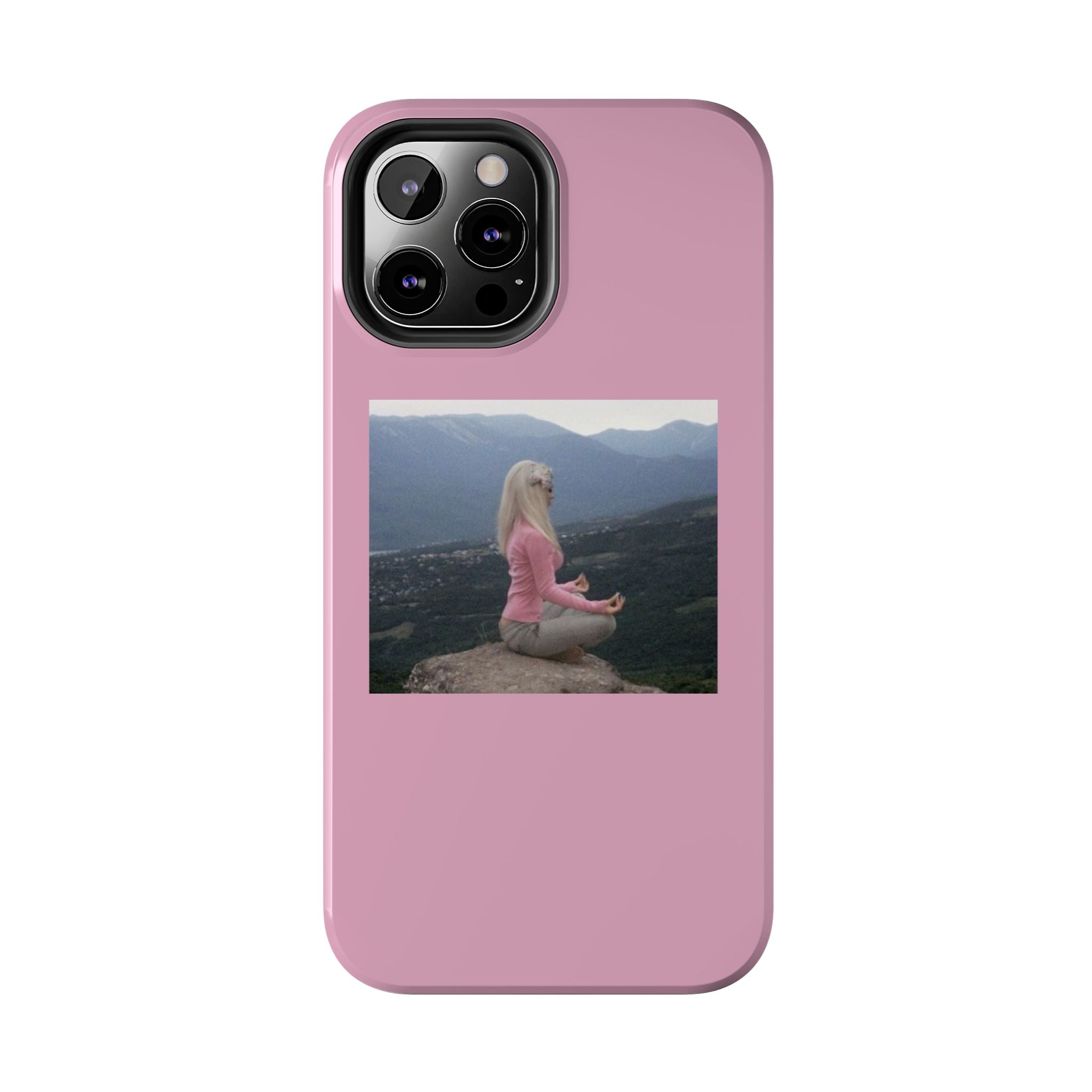 Manifestation Yoga Girl Manifesting Meme Phone Case