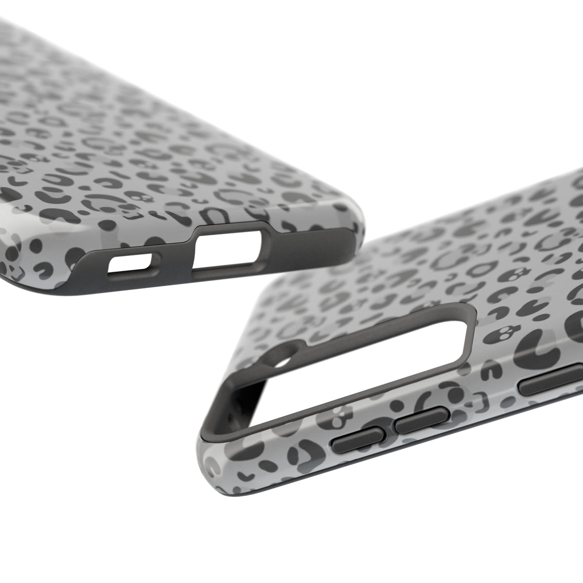 Skull Cheetah Grey Leopard Phone Case