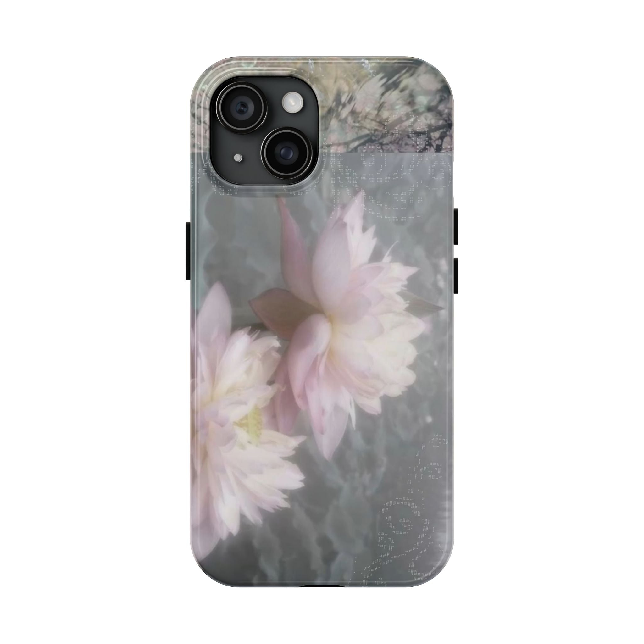 Lotus Flowers Cyber Whimsy Phone Case