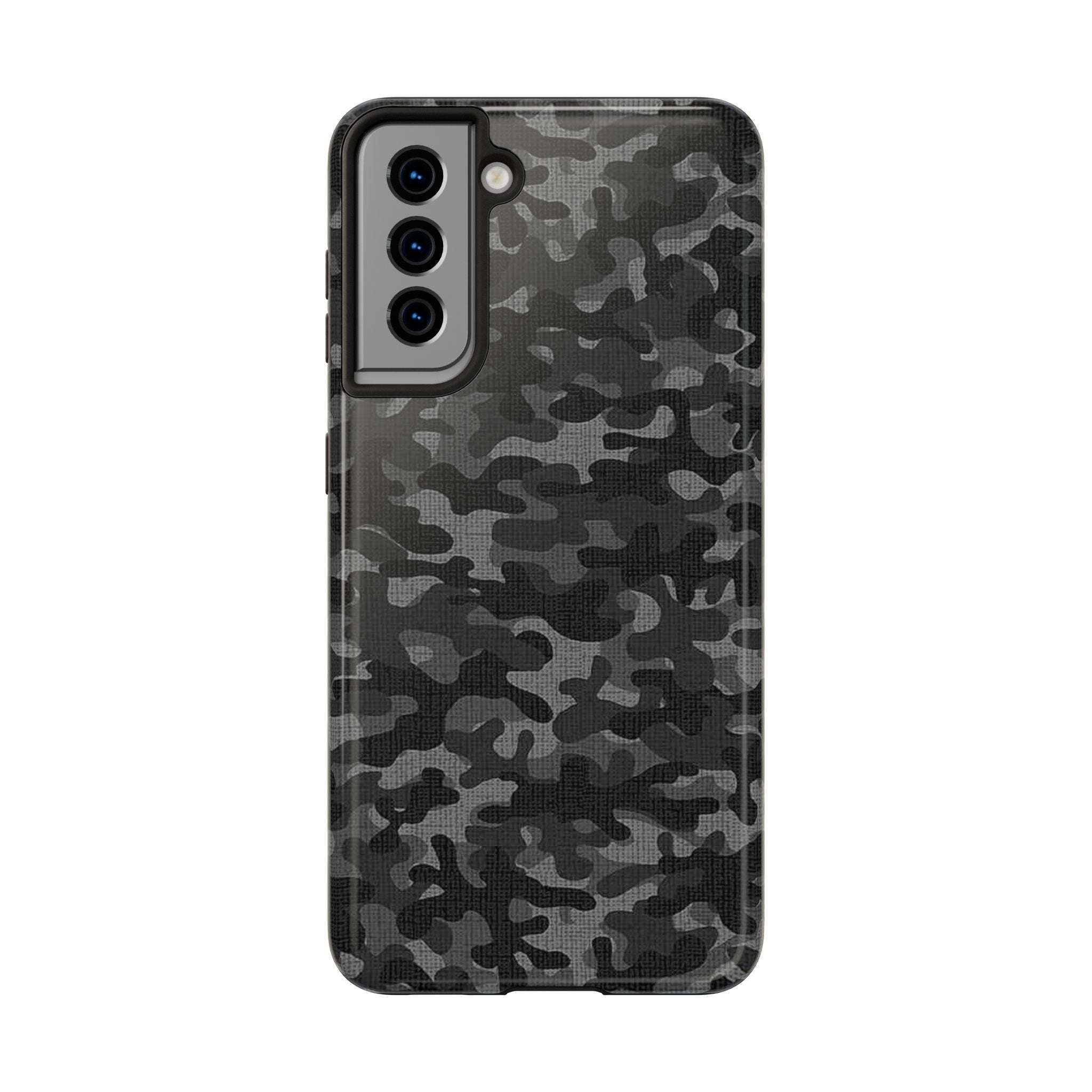 Black Camo Print Phone Case  - Tough Impact-Resistant Cases