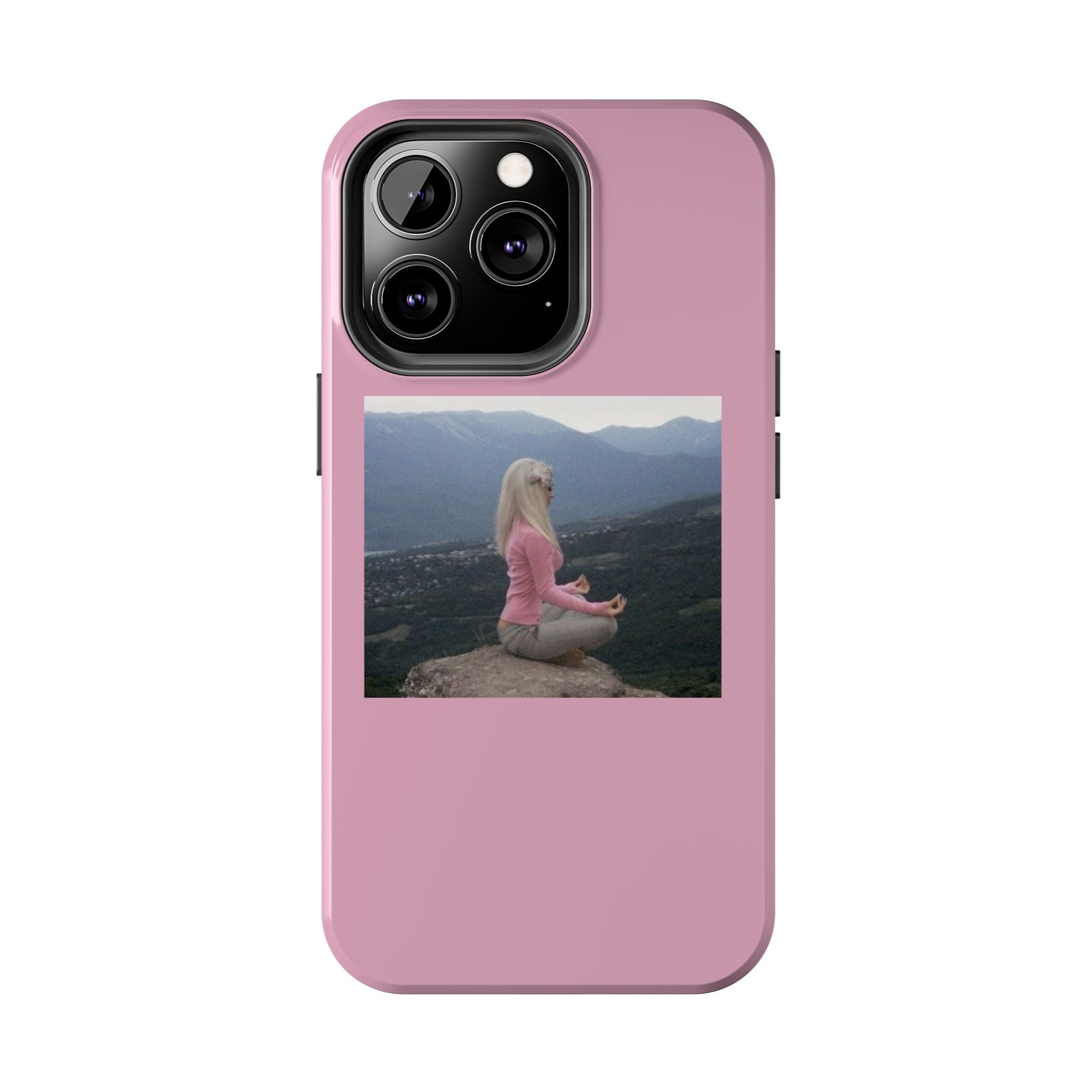 Manifestation Yoga Girl Manifesting Meme Phone Case