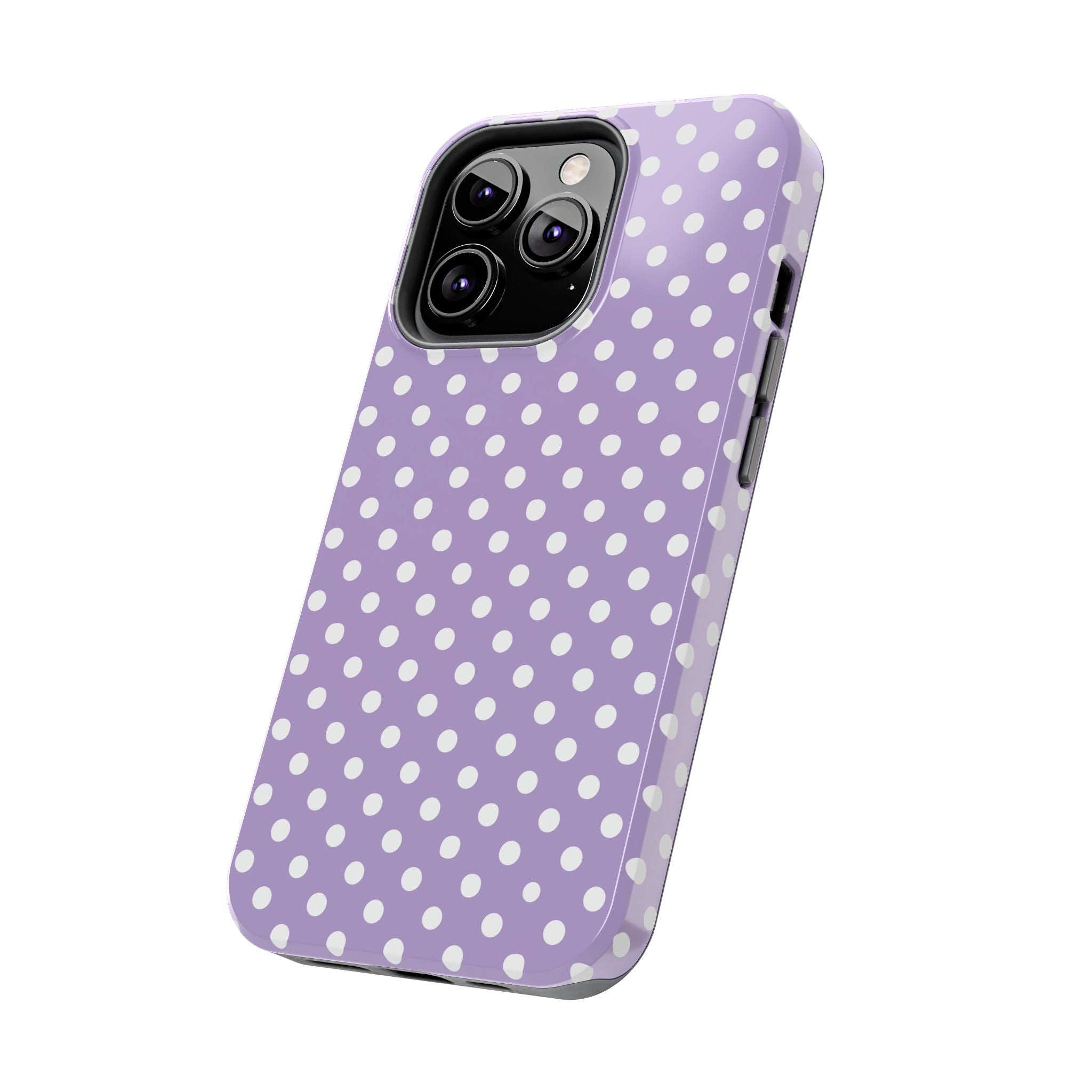 Purple Polka Dot Phone Case  - Tough Impact-Resistant Case