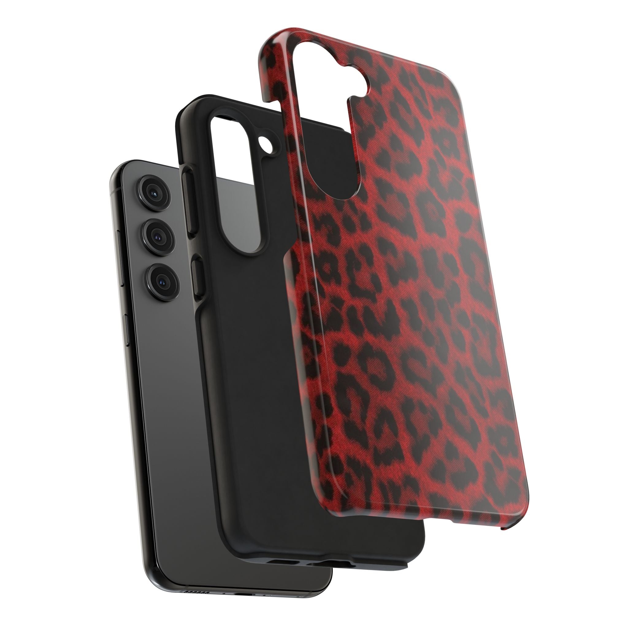 Red Cheetah Leopard Phone Case  - Tough Impact-Resistant Case