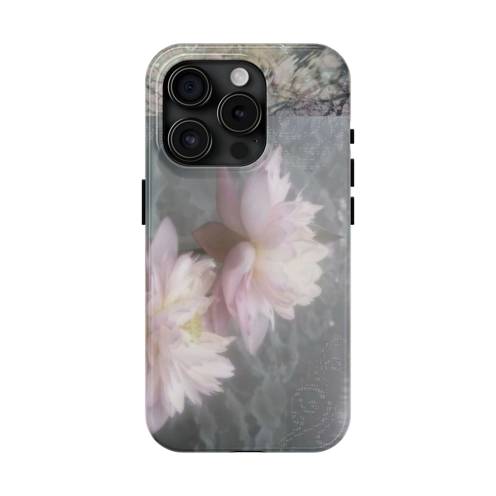 Lotus Flowers Cyber Whimsy Phone Case