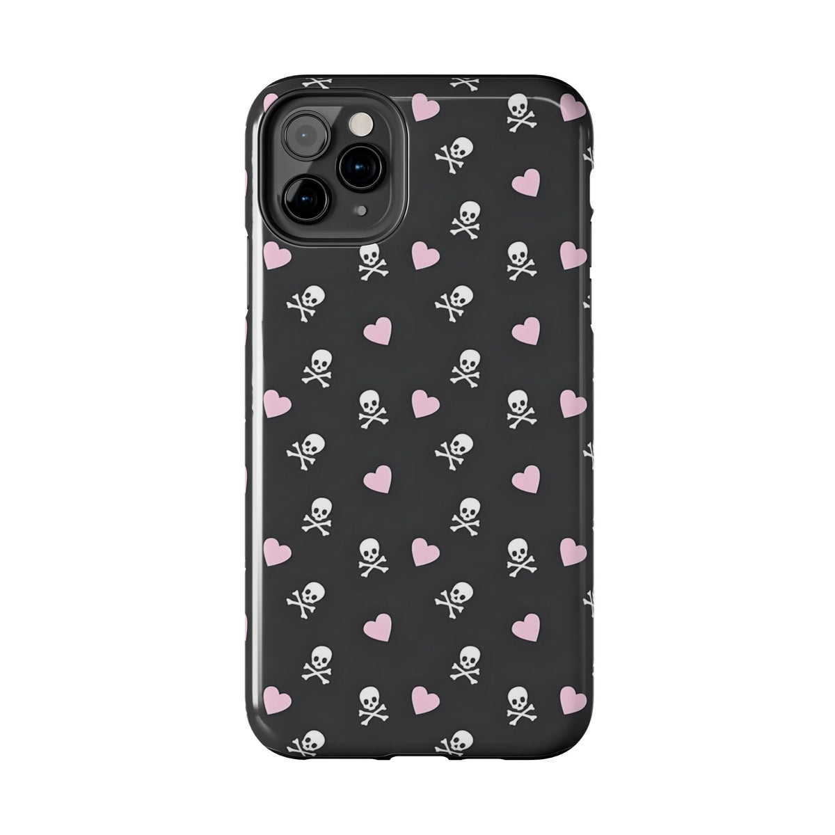 Cute Skulls and Hearts Phone Case  - Tough Impact-Resistant Case
