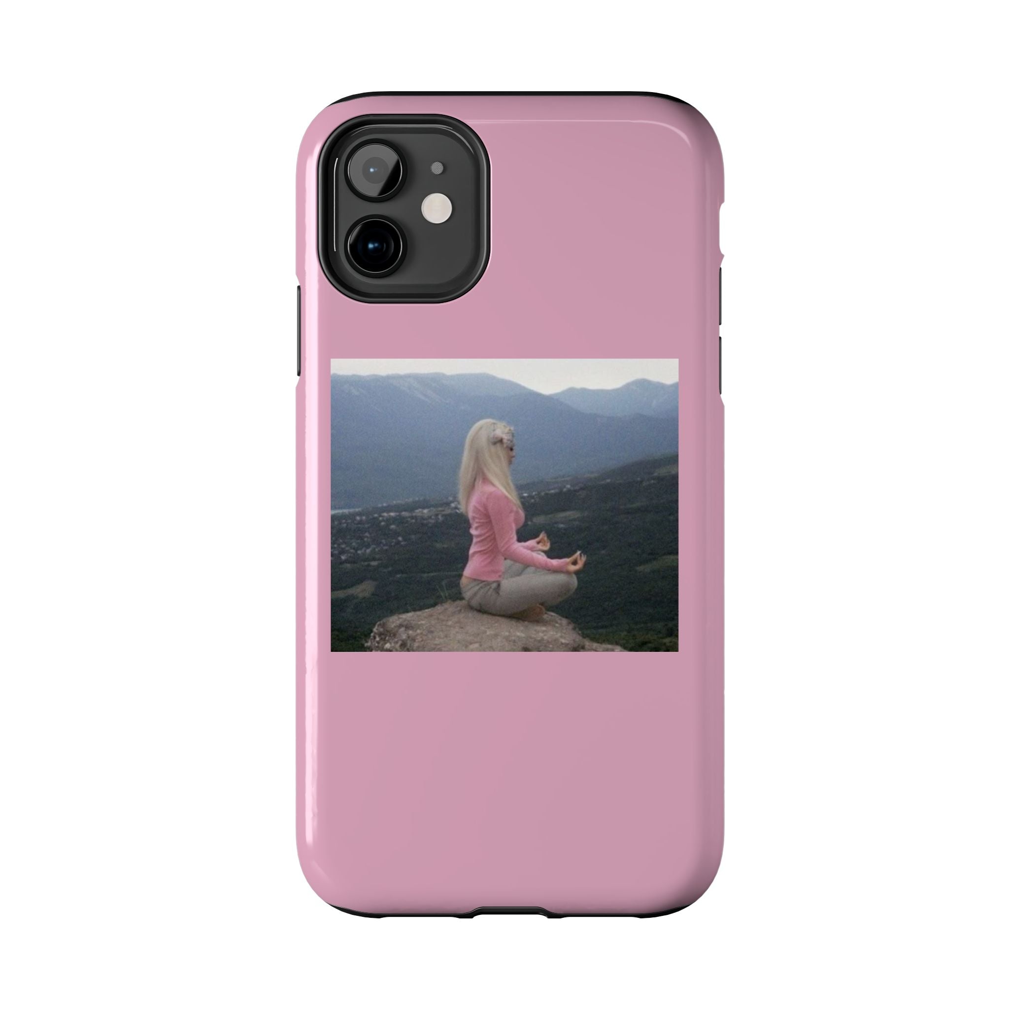 Manifestation Yoga Girl Manifesting Meme Phone Case