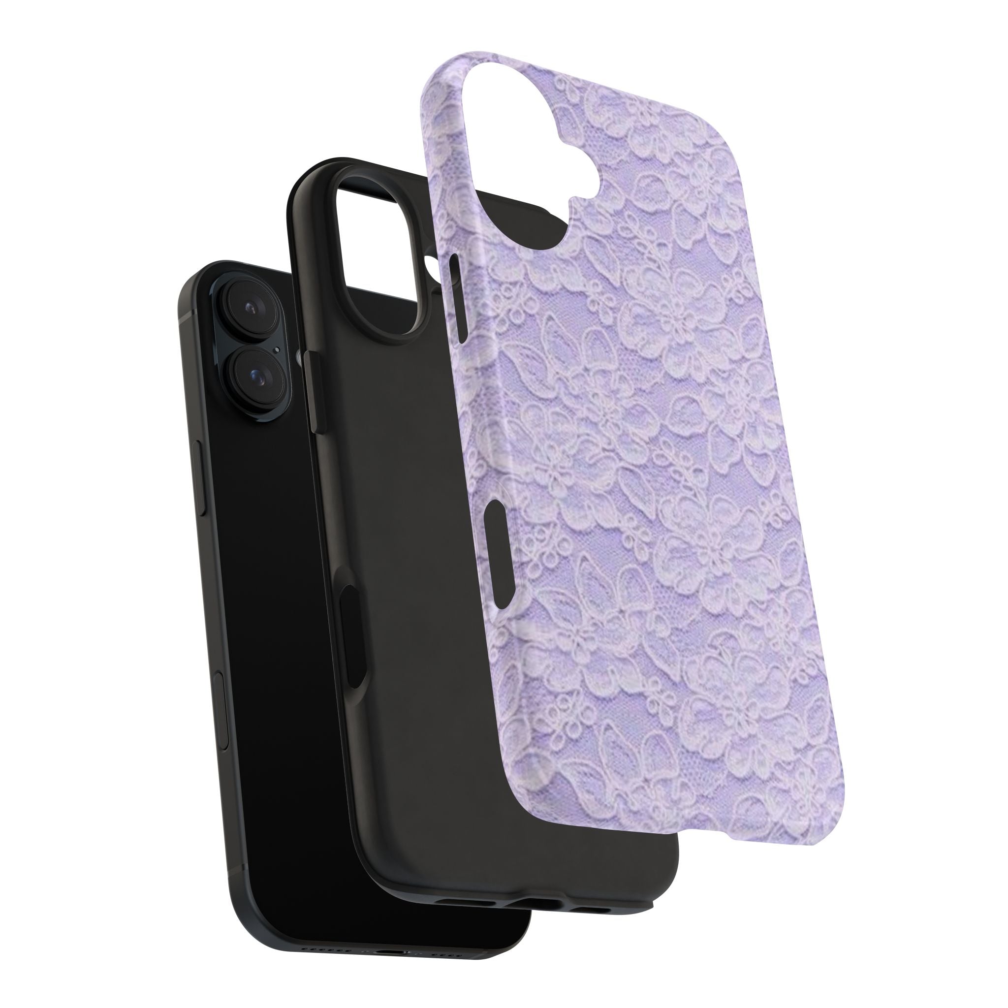 Purple Lace Cute Coquette Phone Case