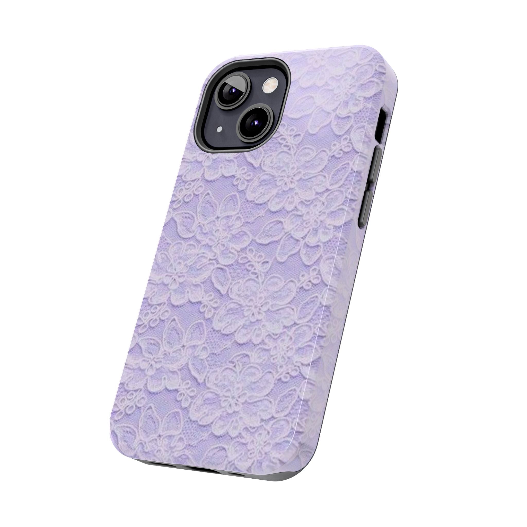 Purple Lace Cute Coquette Phone Case