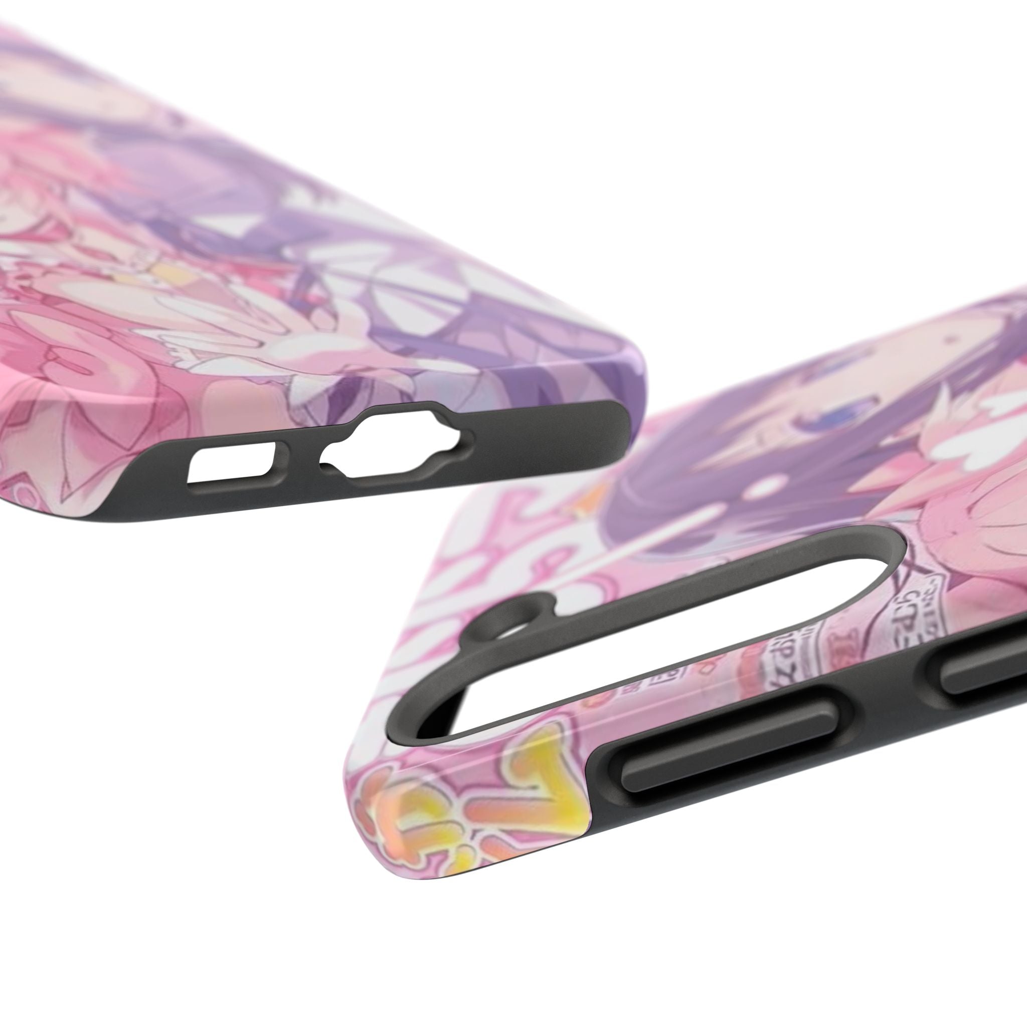 Cute Pink and Purple Anime Phone Case