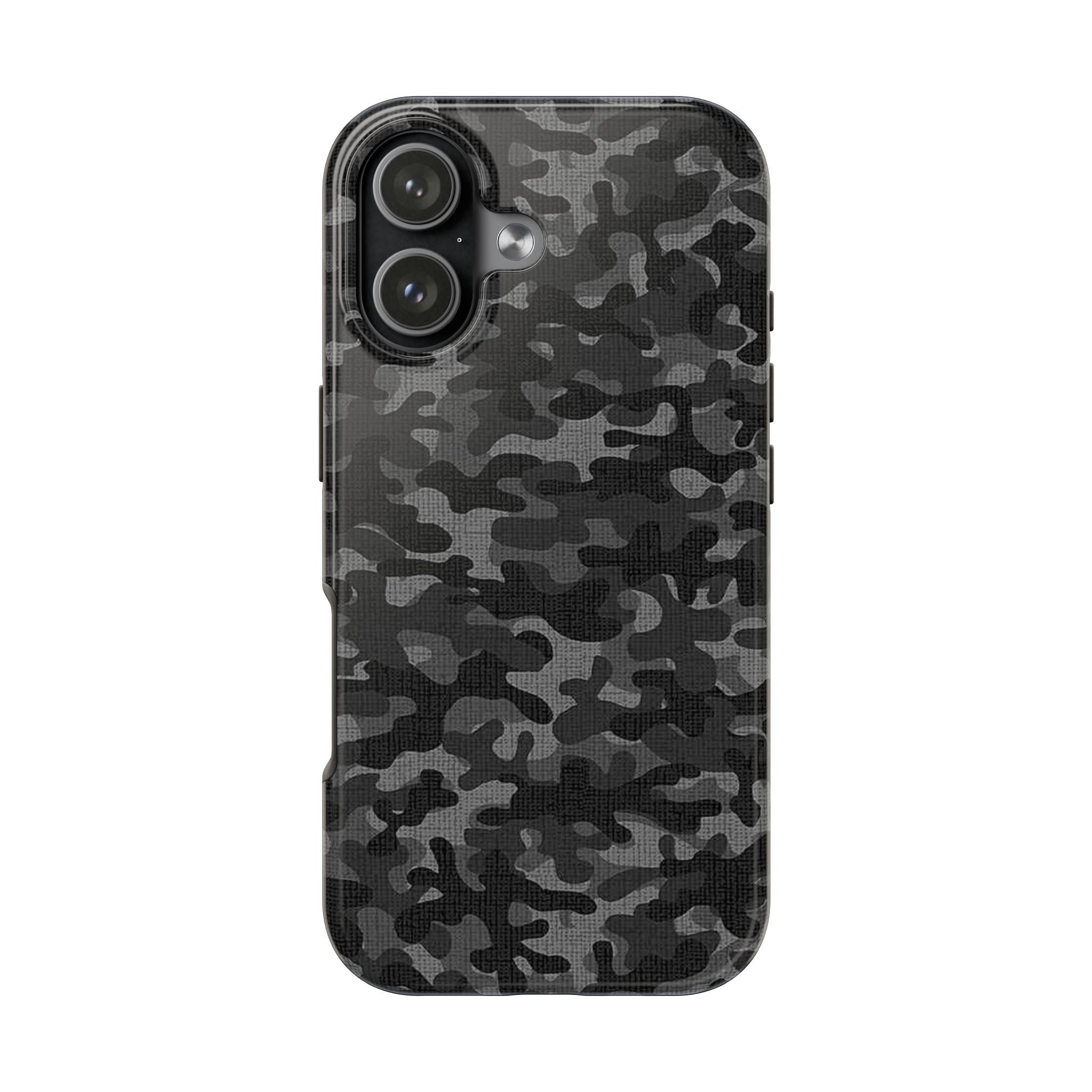 Black Camo Print Phone Case  - Tough Impact-Resistant Cases
