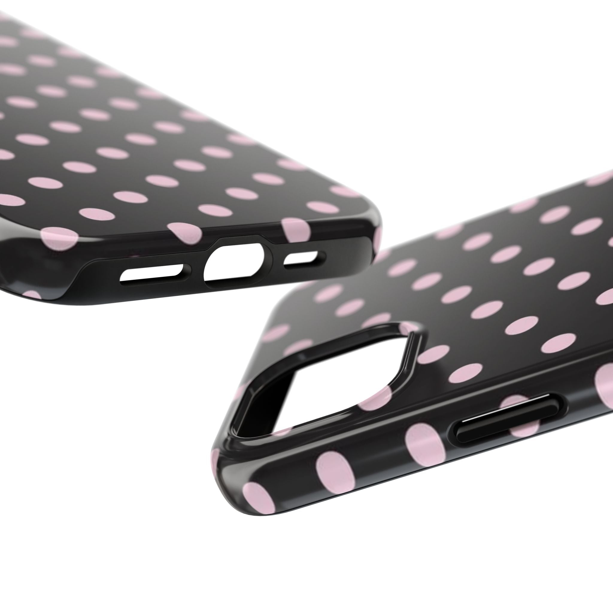 Black and Pink Spots Phone Case