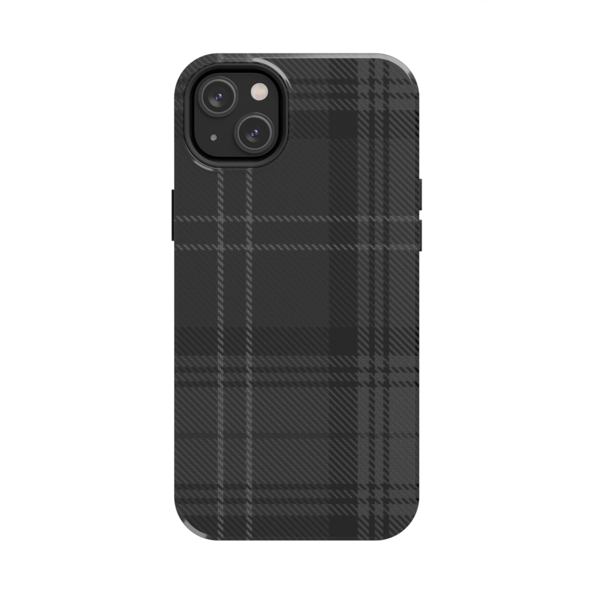 Black Plaid Phone Case  - Tough Impact-Resistant Case