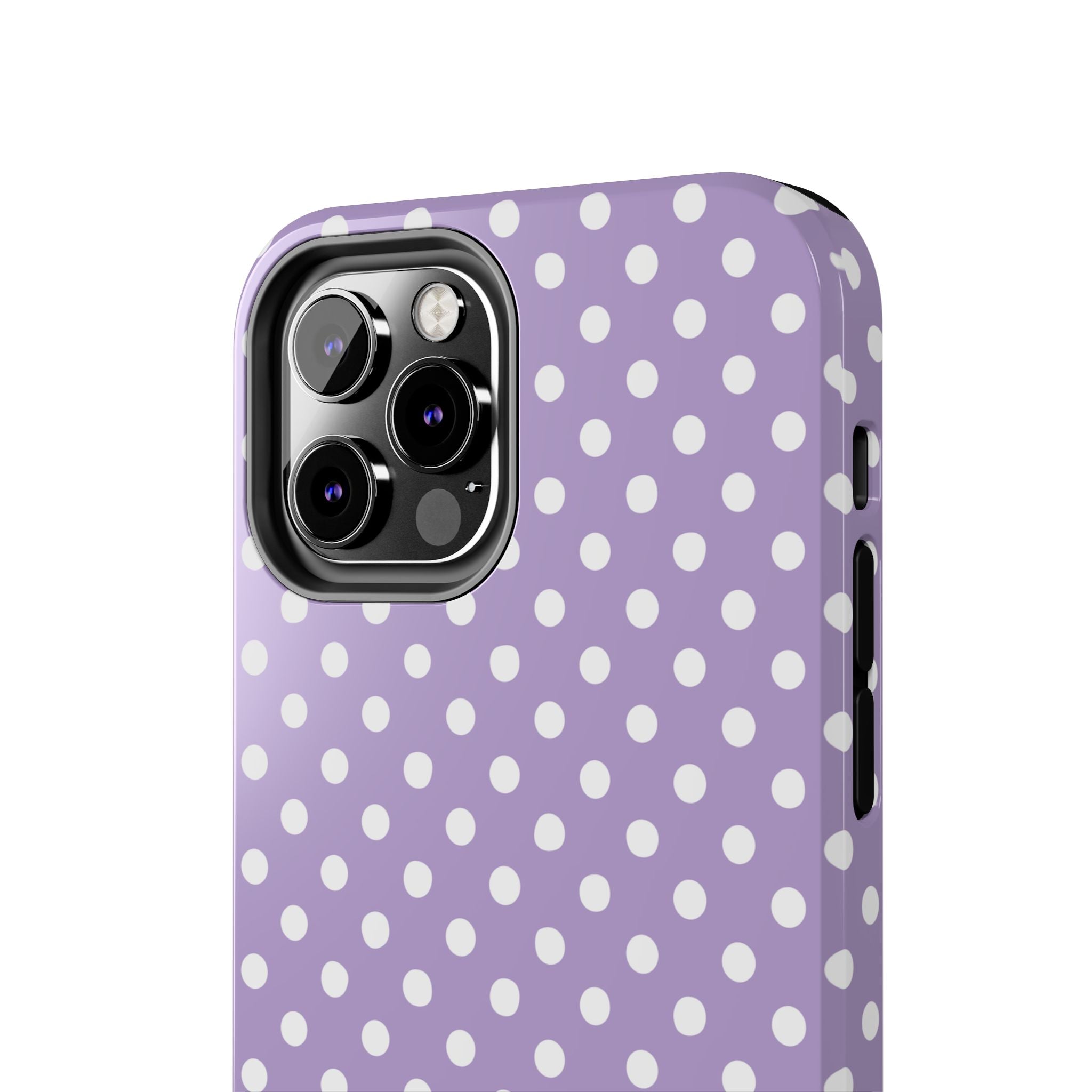 Purple Polka Dot Phone Case  - Tough Impact-Resistant Case
