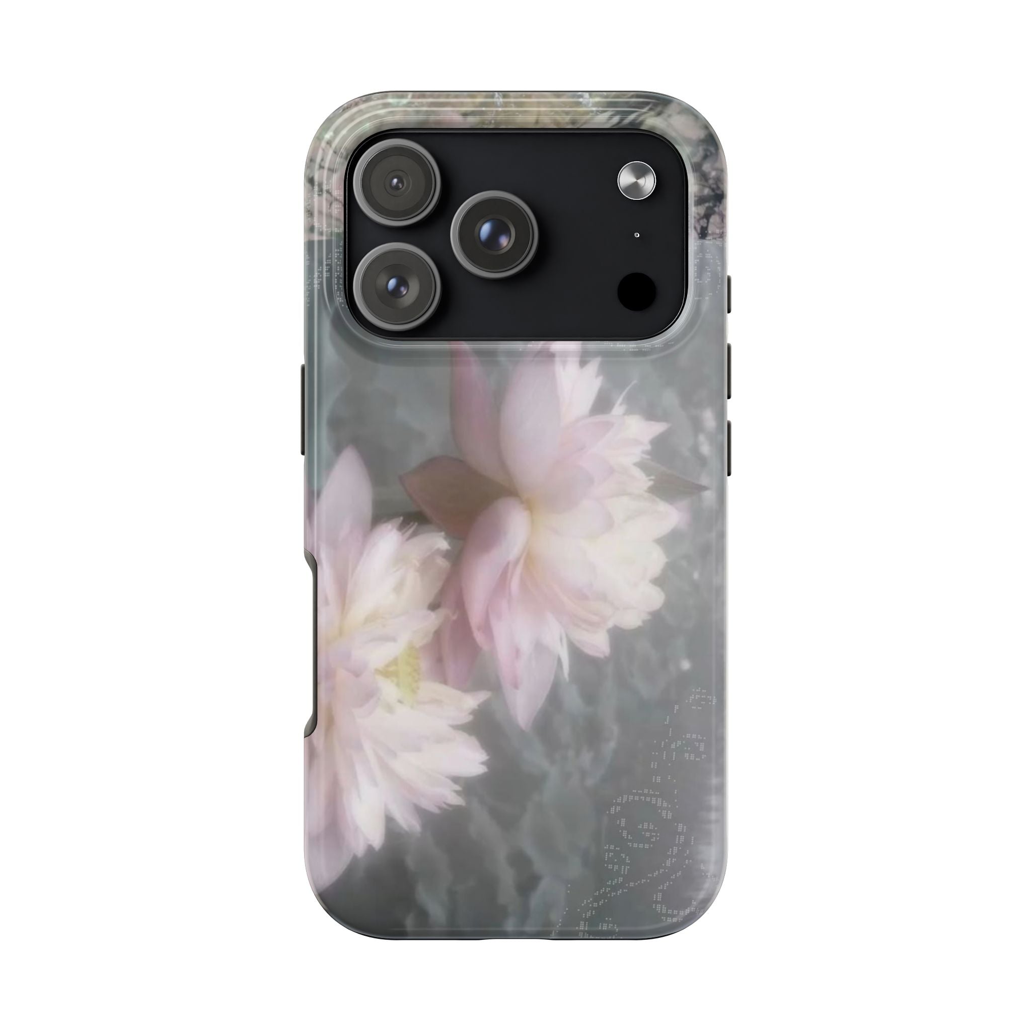 Lotus Flowers Cyber Whimsy Phone Case