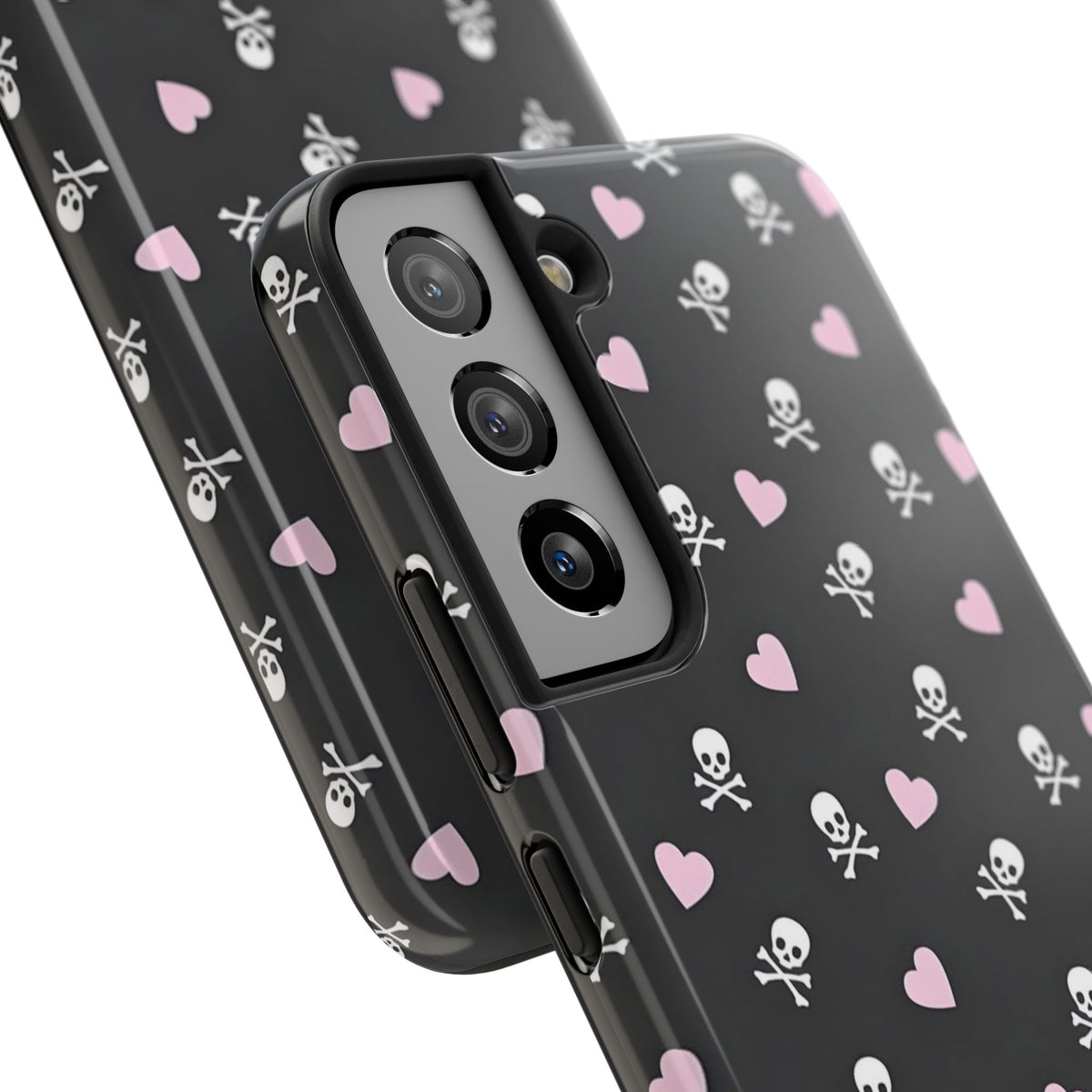 Cute Skulls and Hearts Phone Case  - Tough Impact-Resistant Case