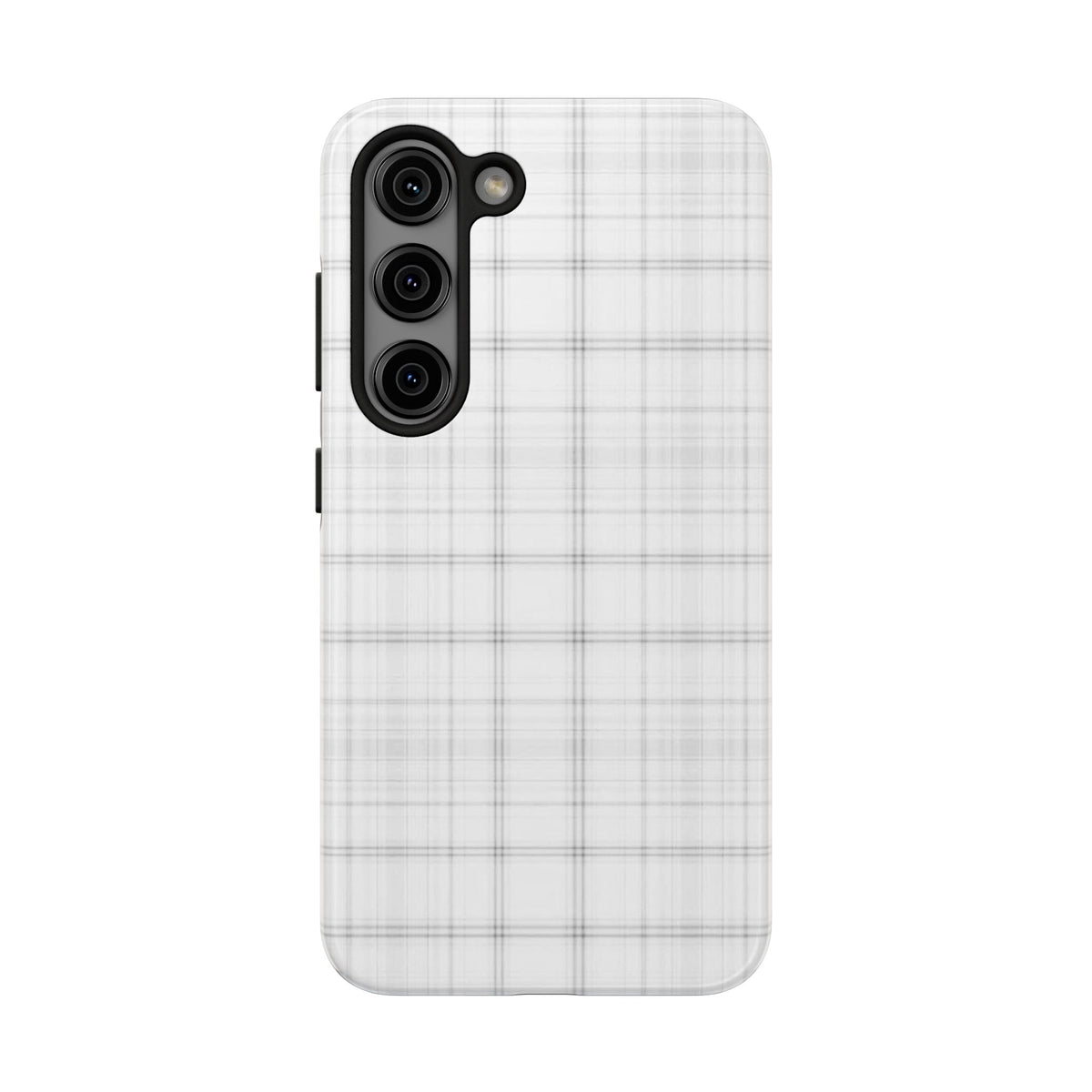 White Gingham Phone Case