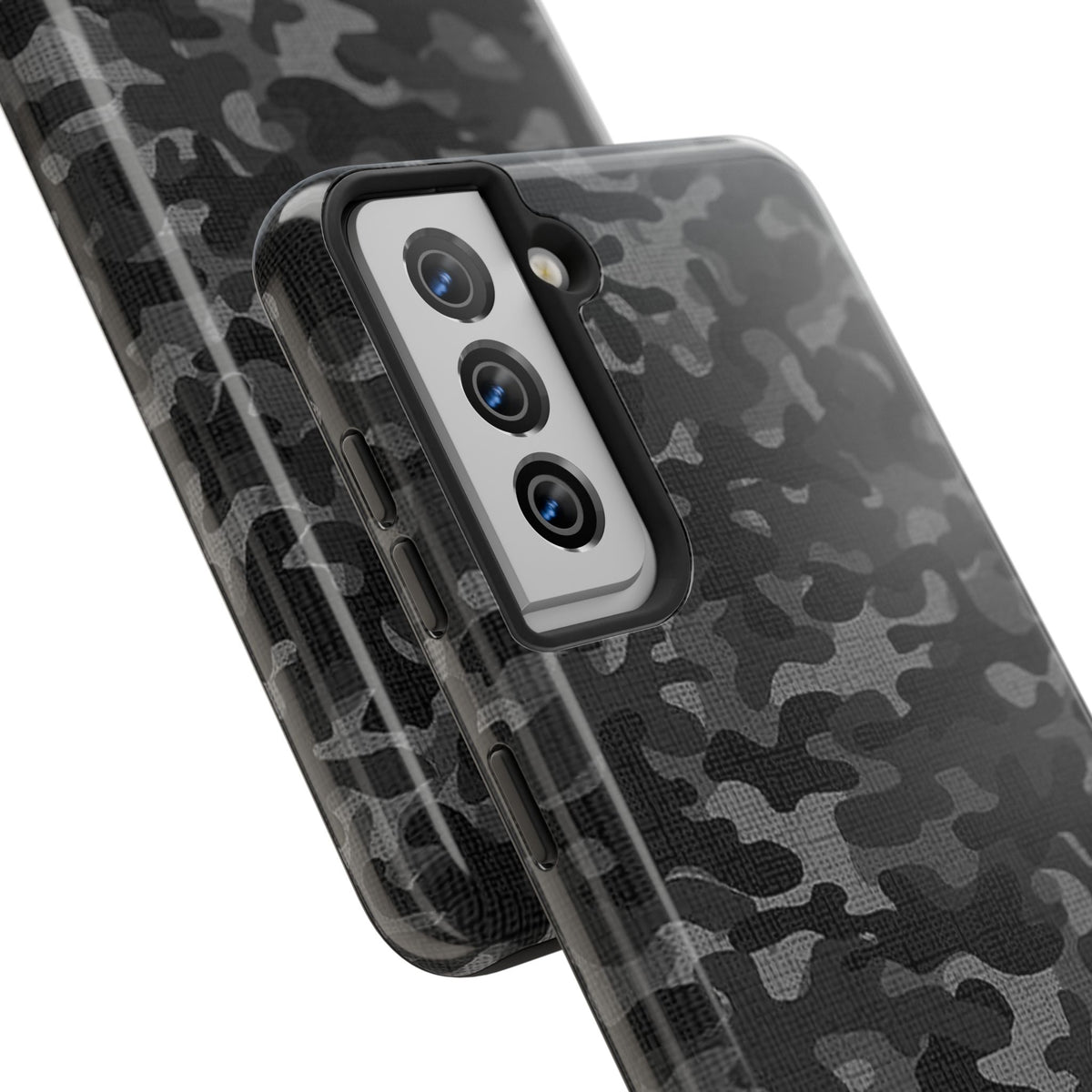 Black Camo Print Phone Case  - Tough Impact-Resistant Cases