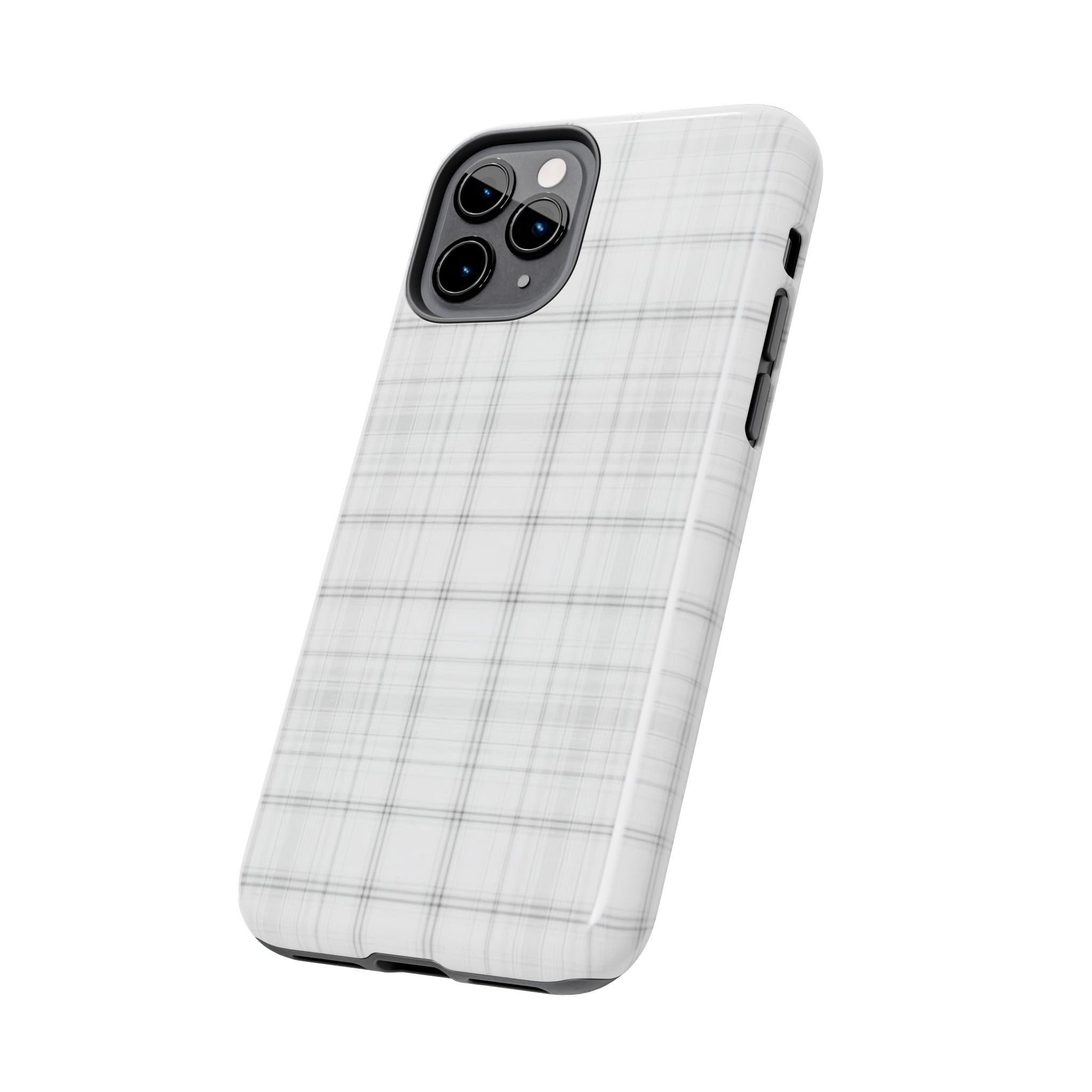 White Gingham Phone Case