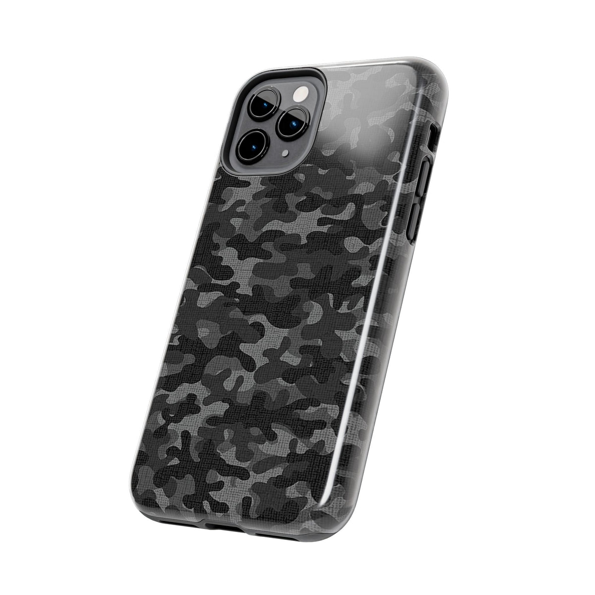 Black Camo Print Phone Case  - Tough Impact-Resistant Cases