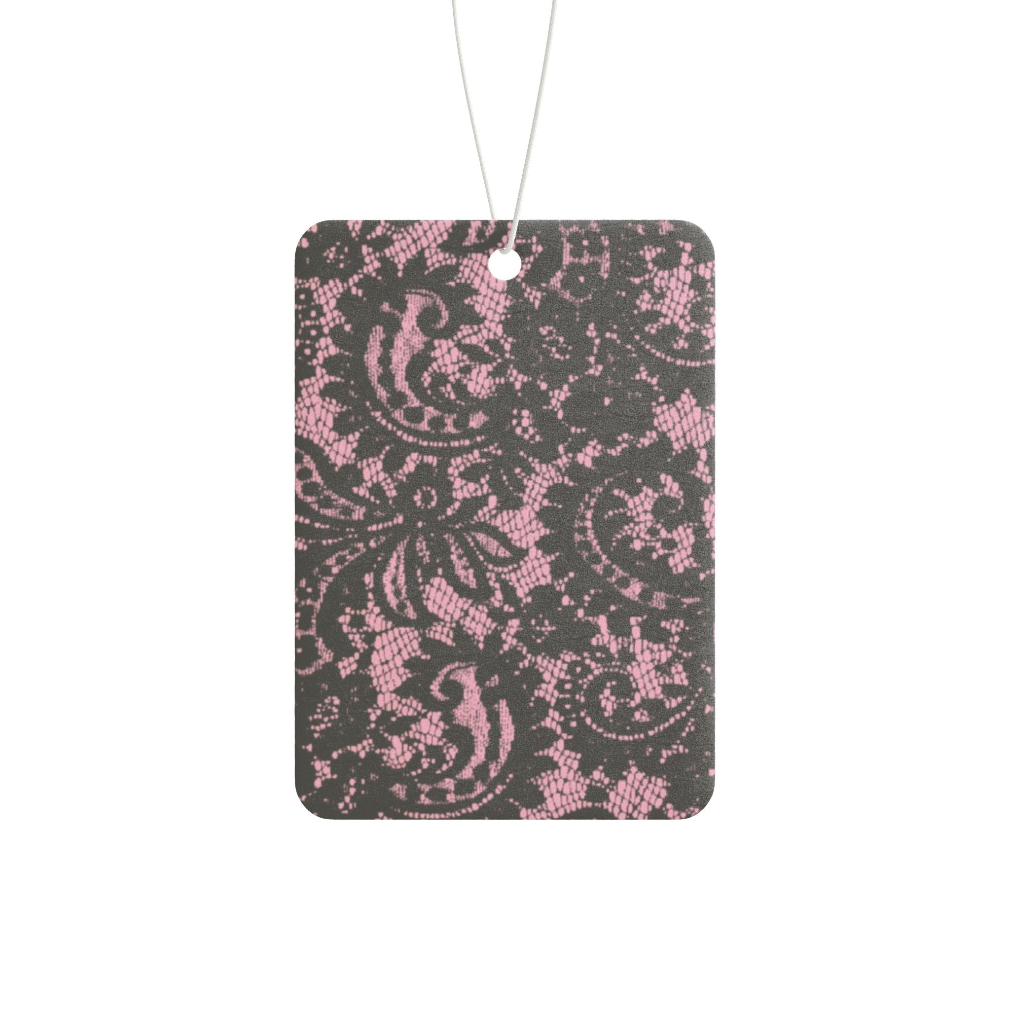 Lace Pink and Black Car Air Freshener