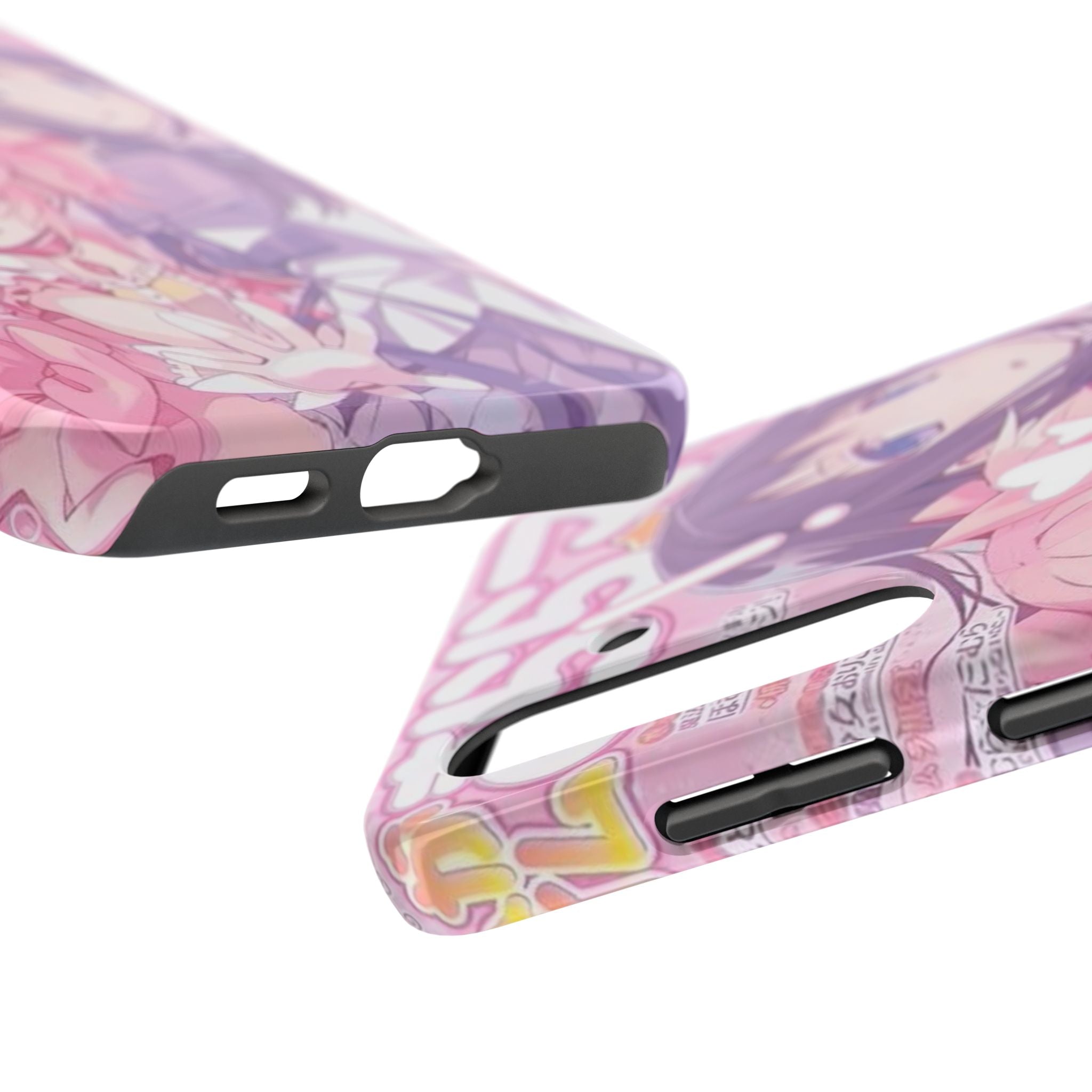 Cute Pink and Purple Anime Phone Case
