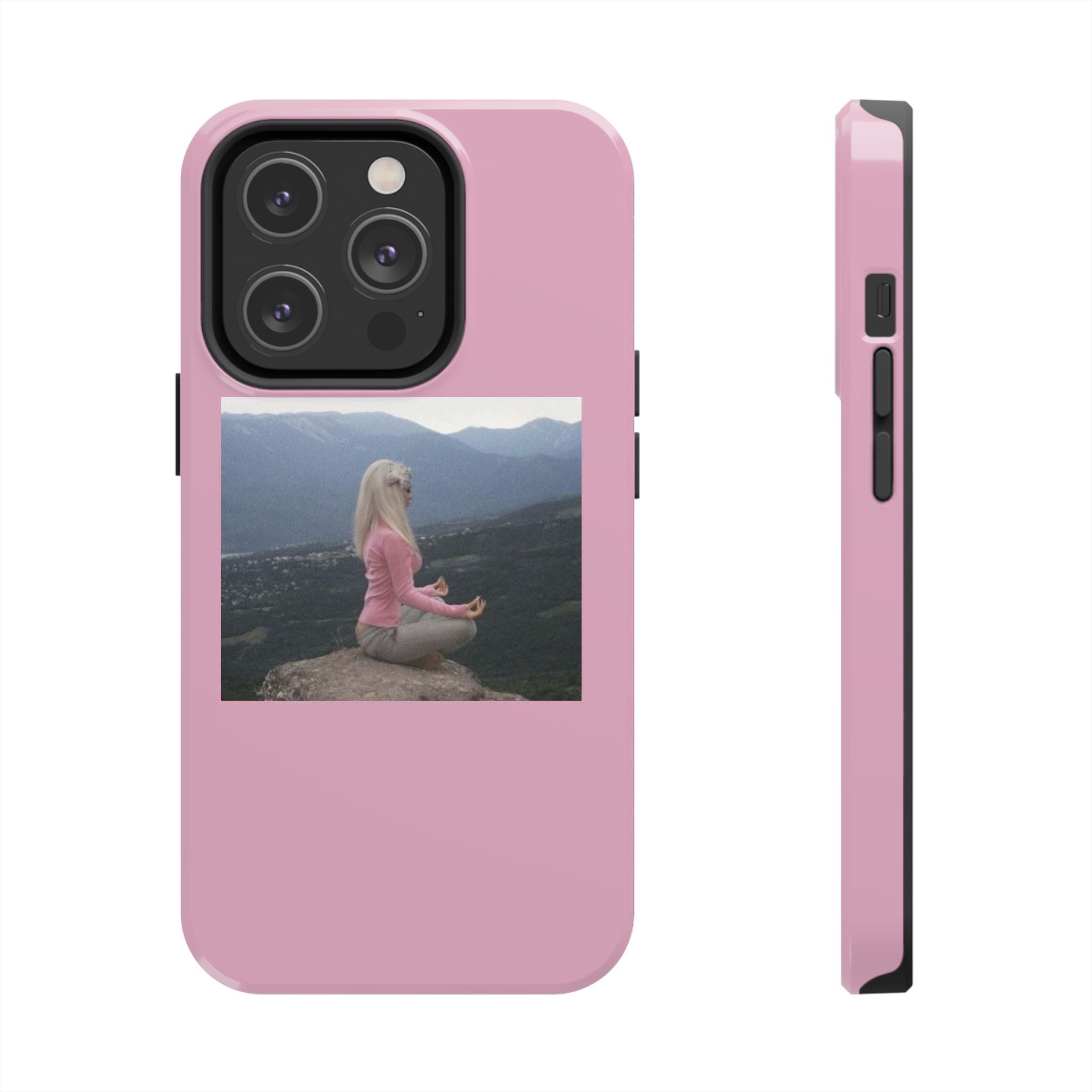 Manifestation Yoga Girl Manifesting Meme Phone Case
