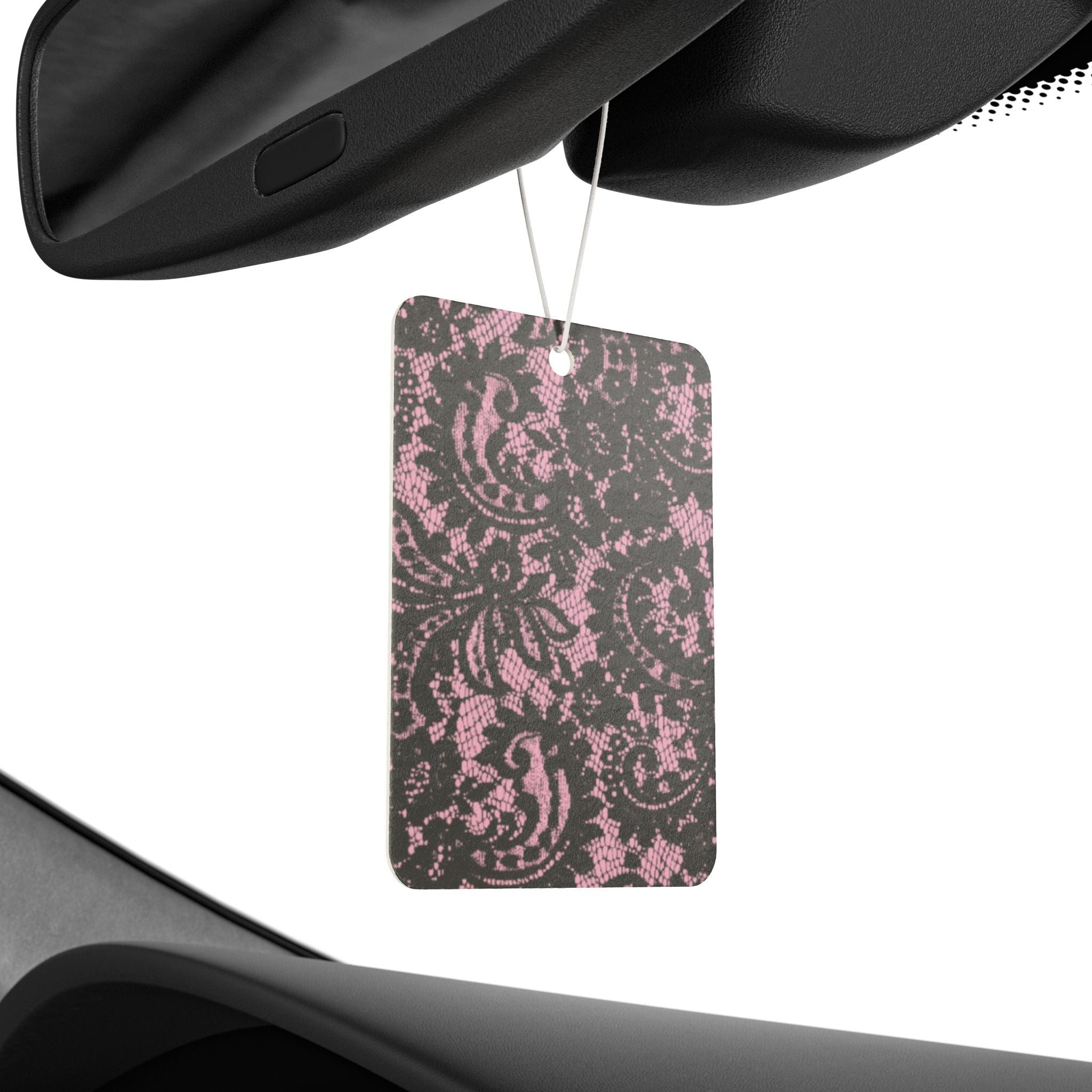 Lace Pink and Black Car Air Freshener