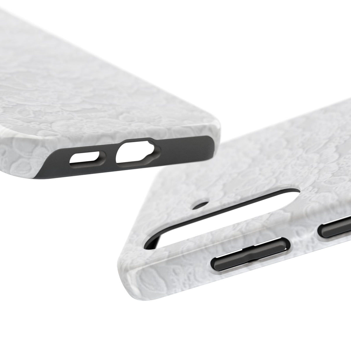 White Lace Coquette Phone Case