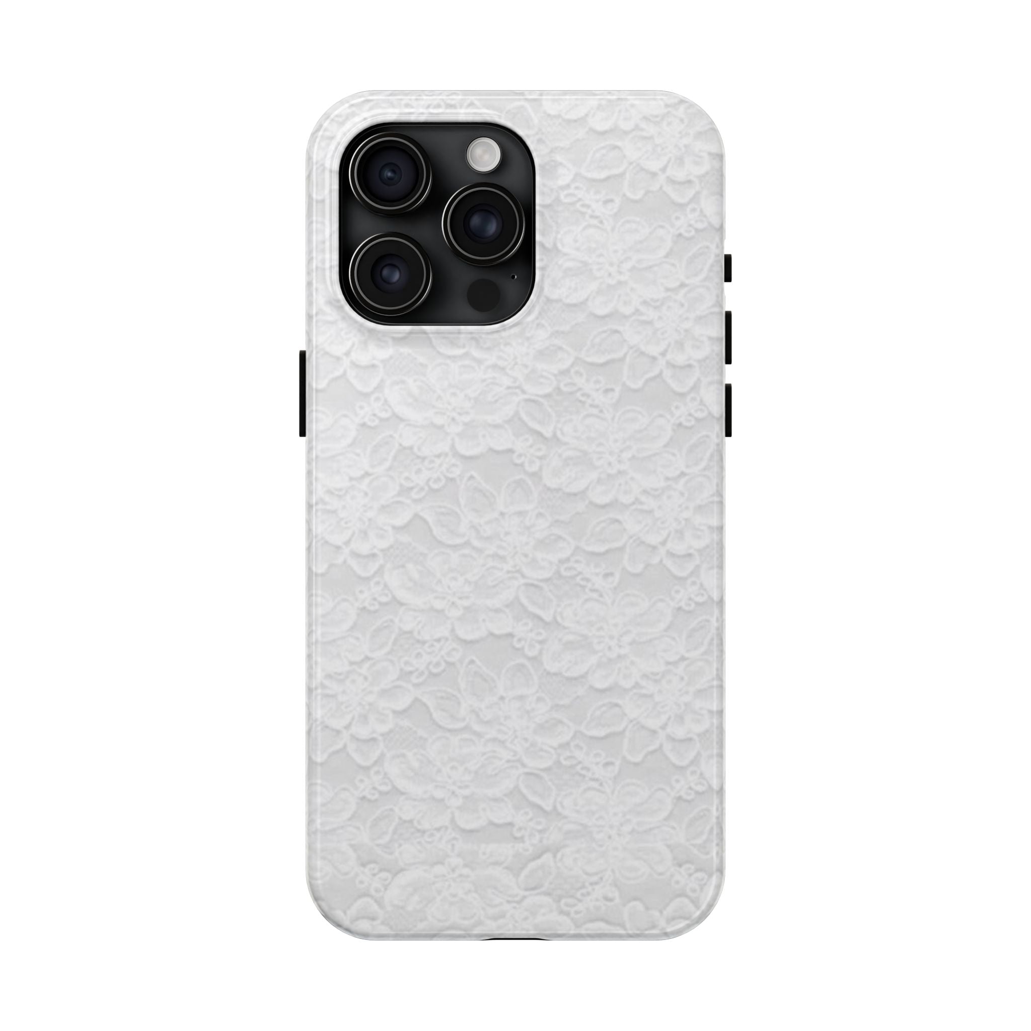 White Lace Coquette Phone Case