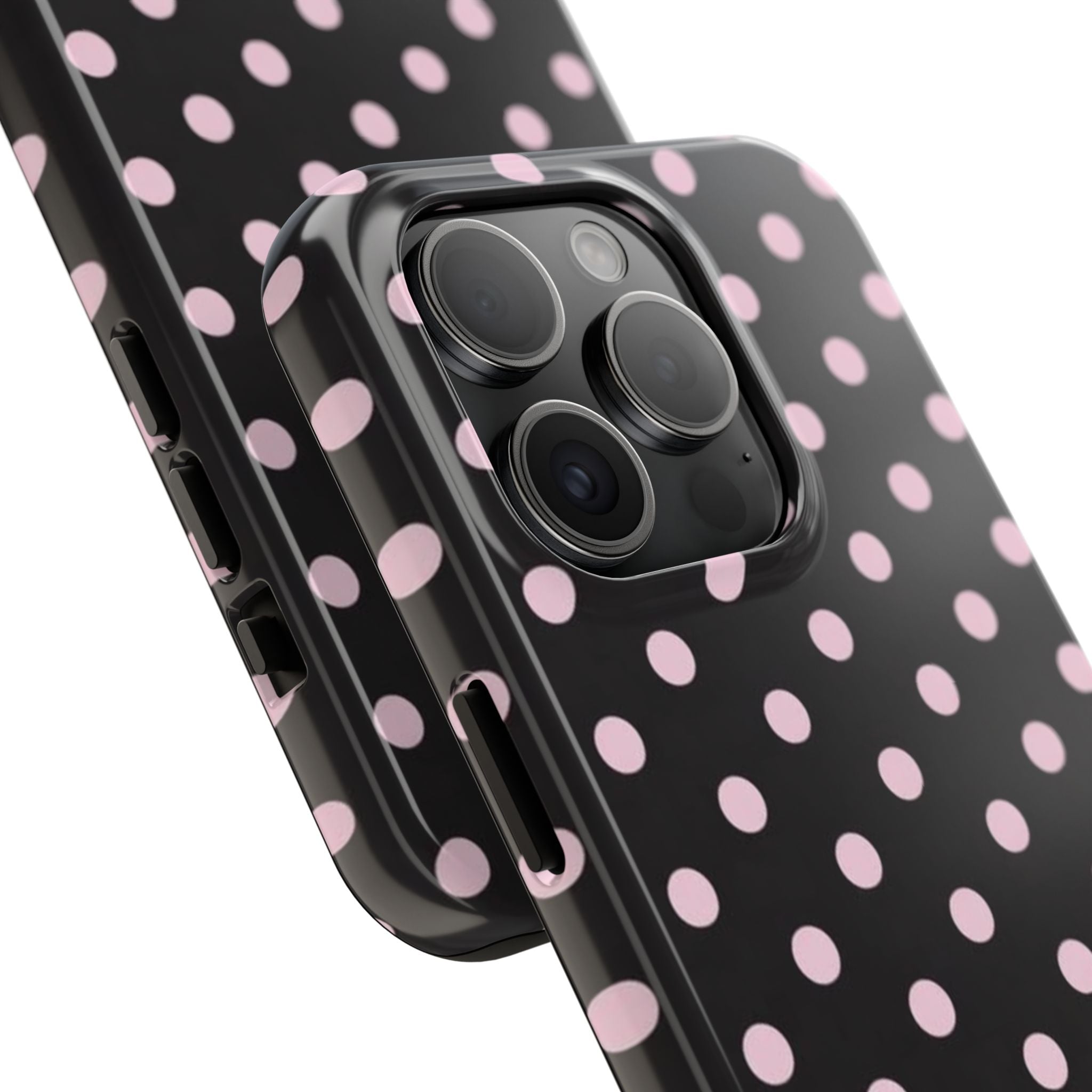 Black and Pink Spots Phone Case