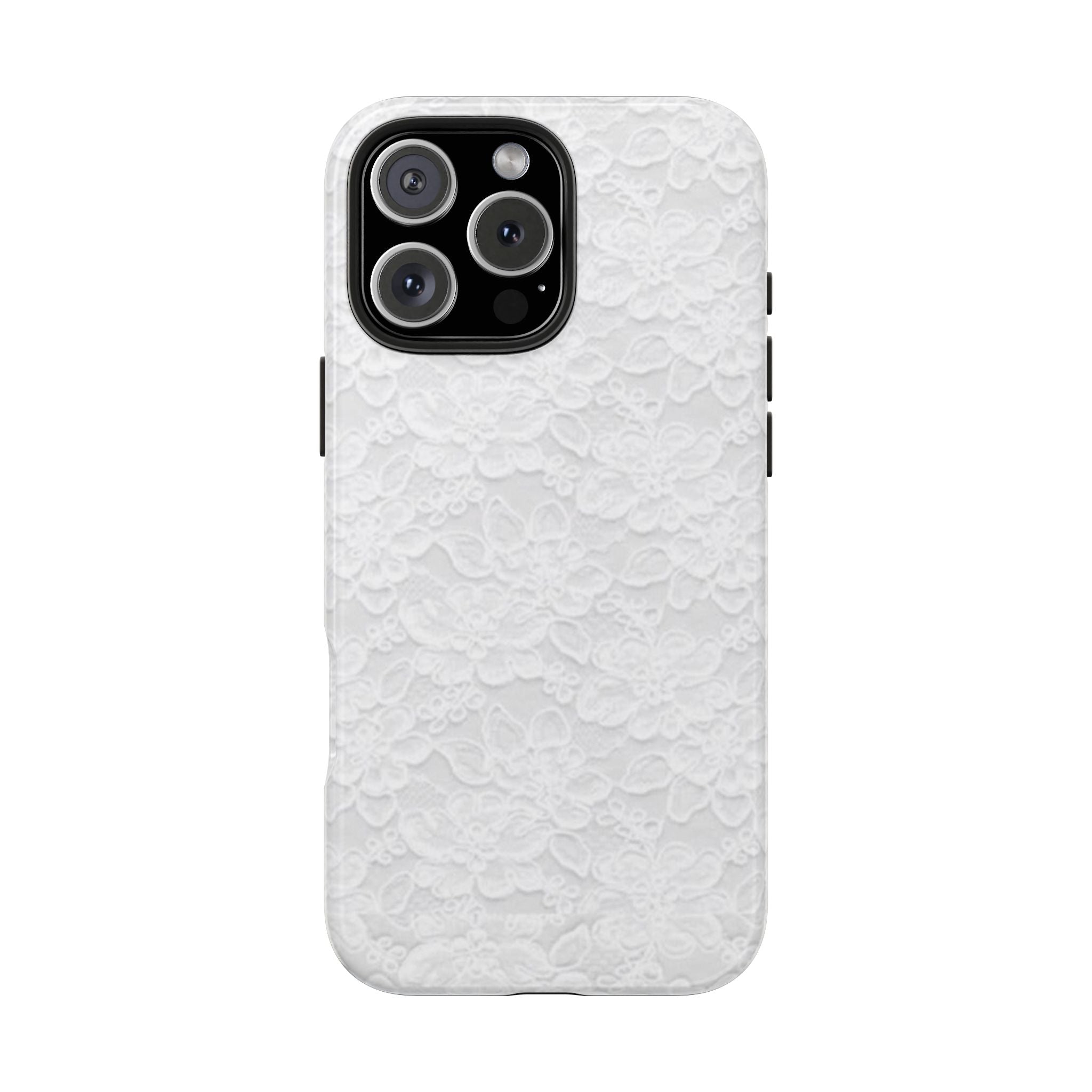 White Lace Coquette Phone Case