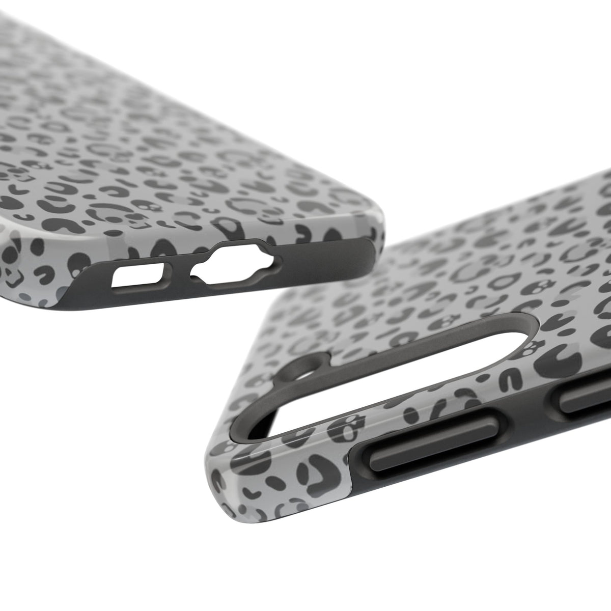 Skull Cheetah Grey Leopard Phone Case