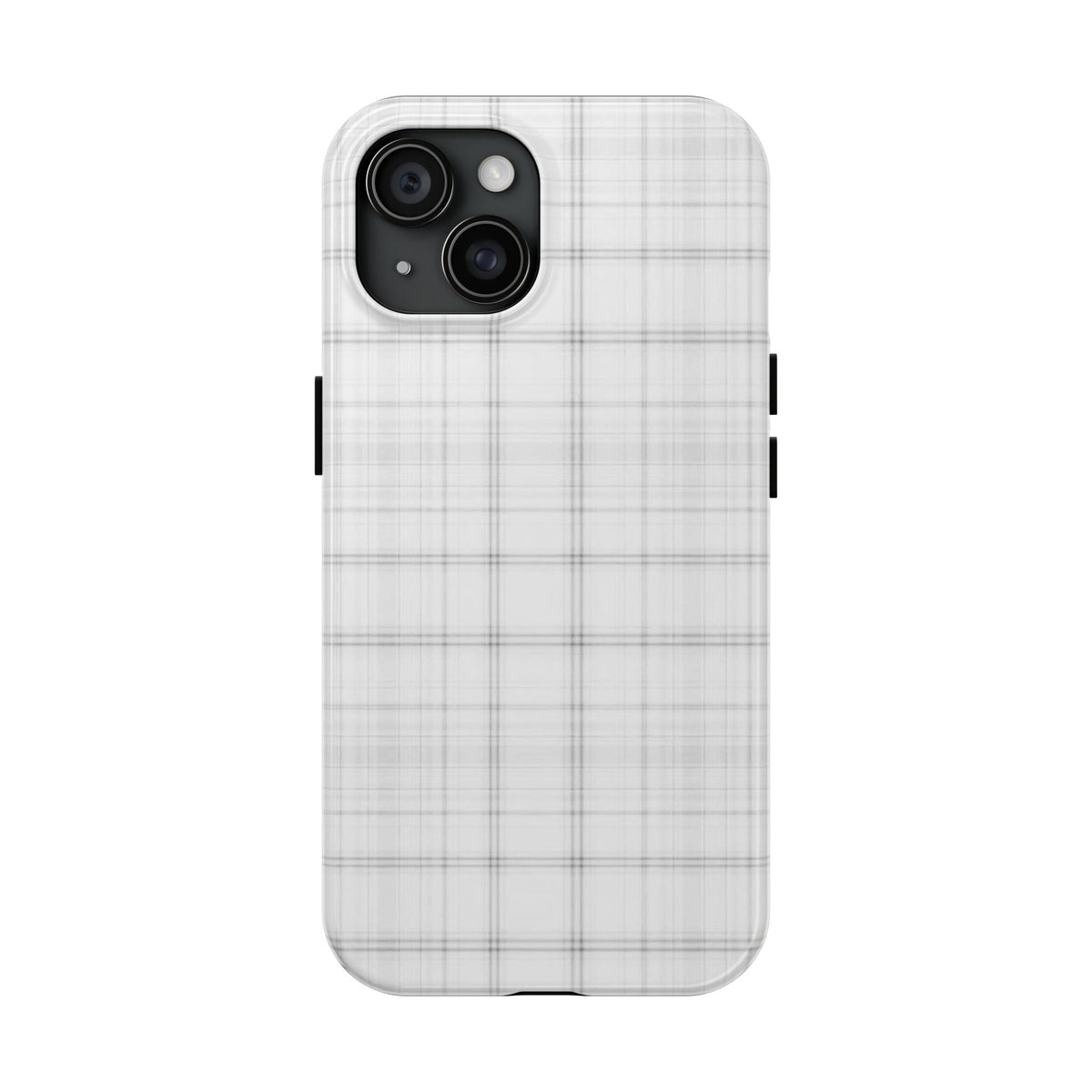 White Gingham Phone Case