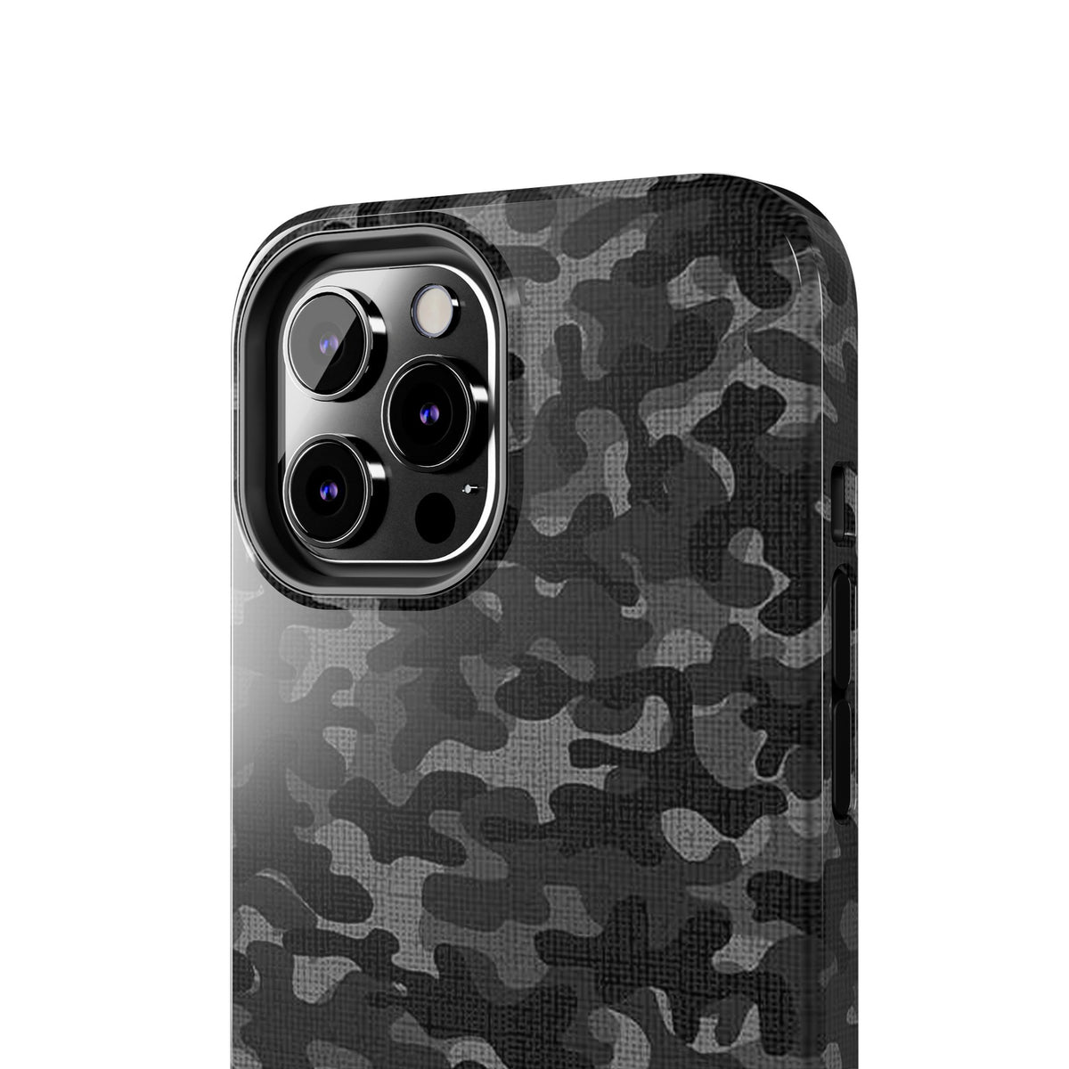Black Camo Print Phone Case  - Tough Impact-Resistant Cases