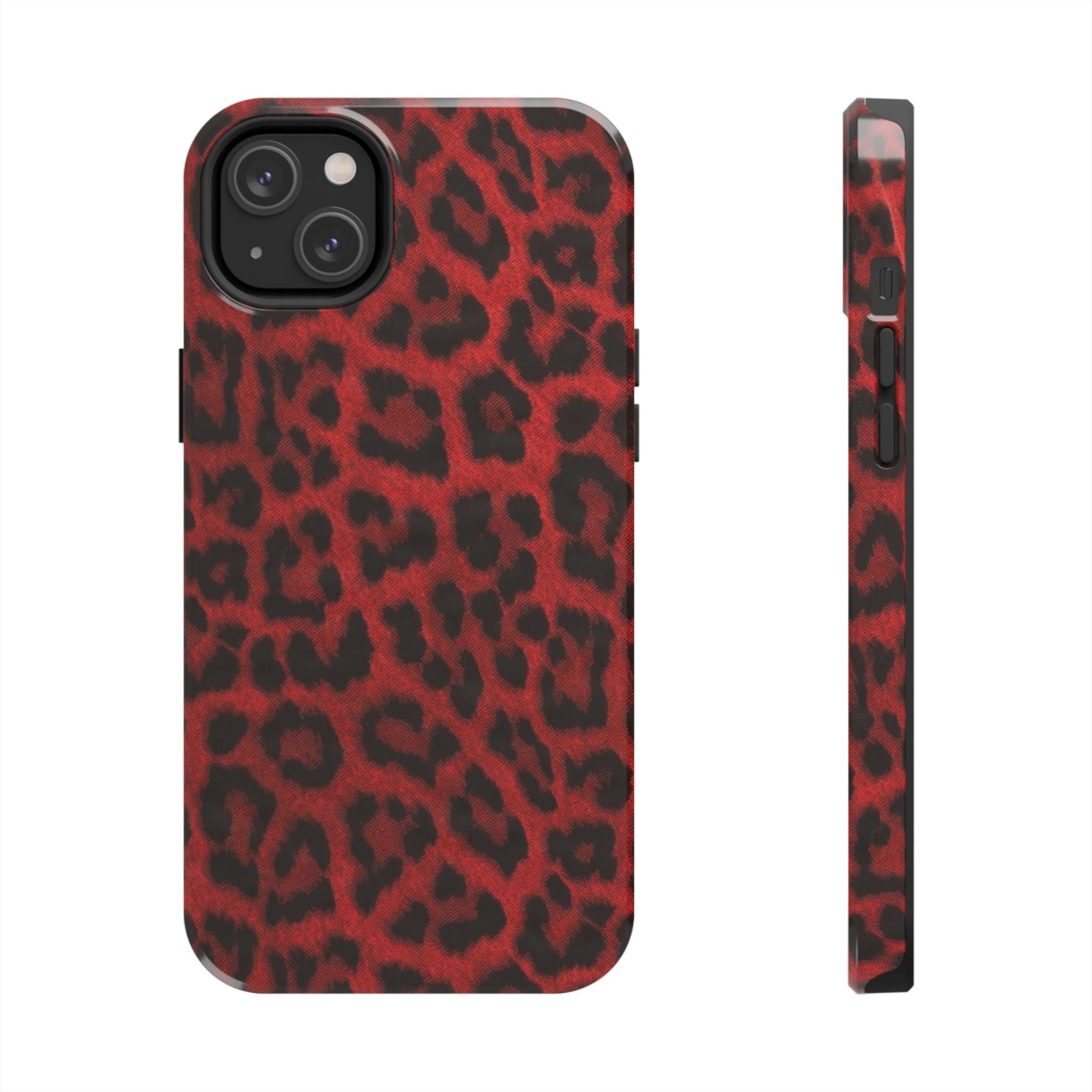 Red Cheetah Leopard Phone Case  - Tough Impact-Resistant Case