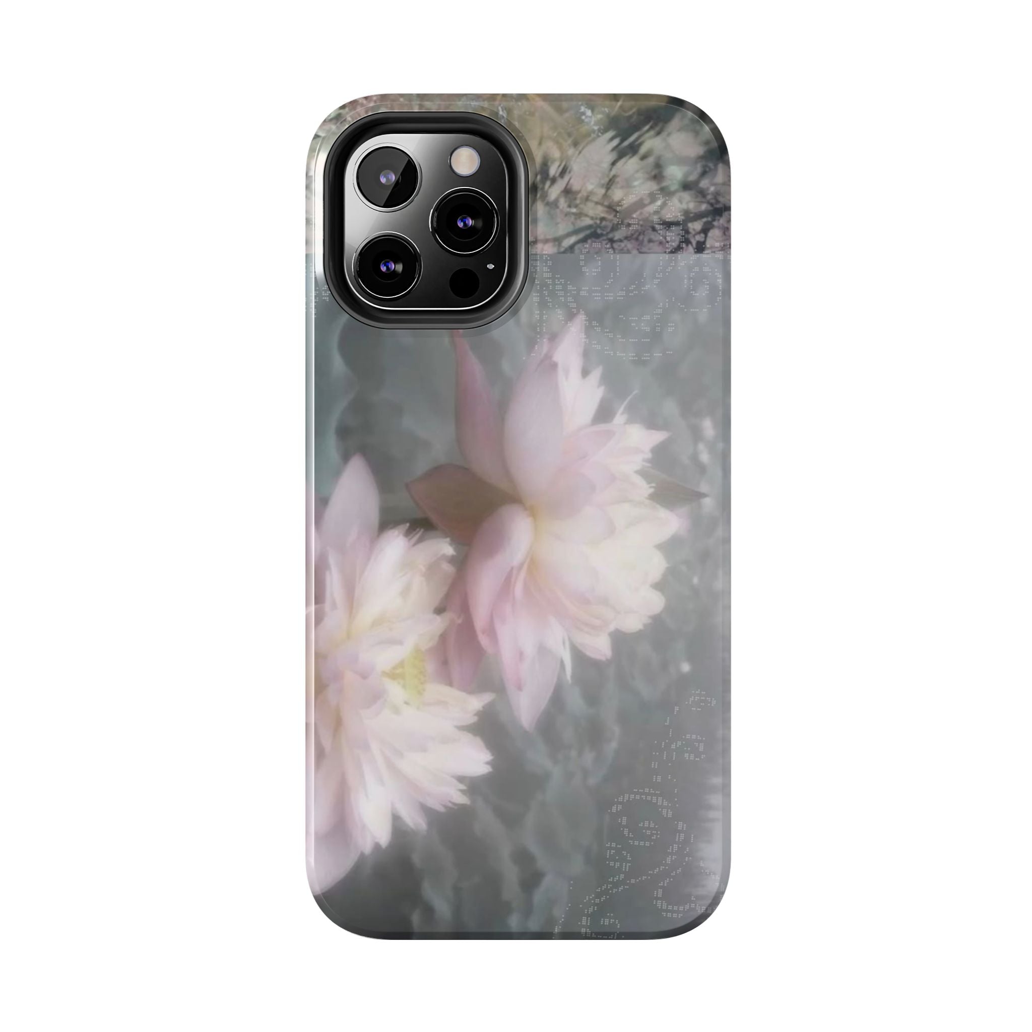 Lotus Flowers Cyber Whimsy Phone Case