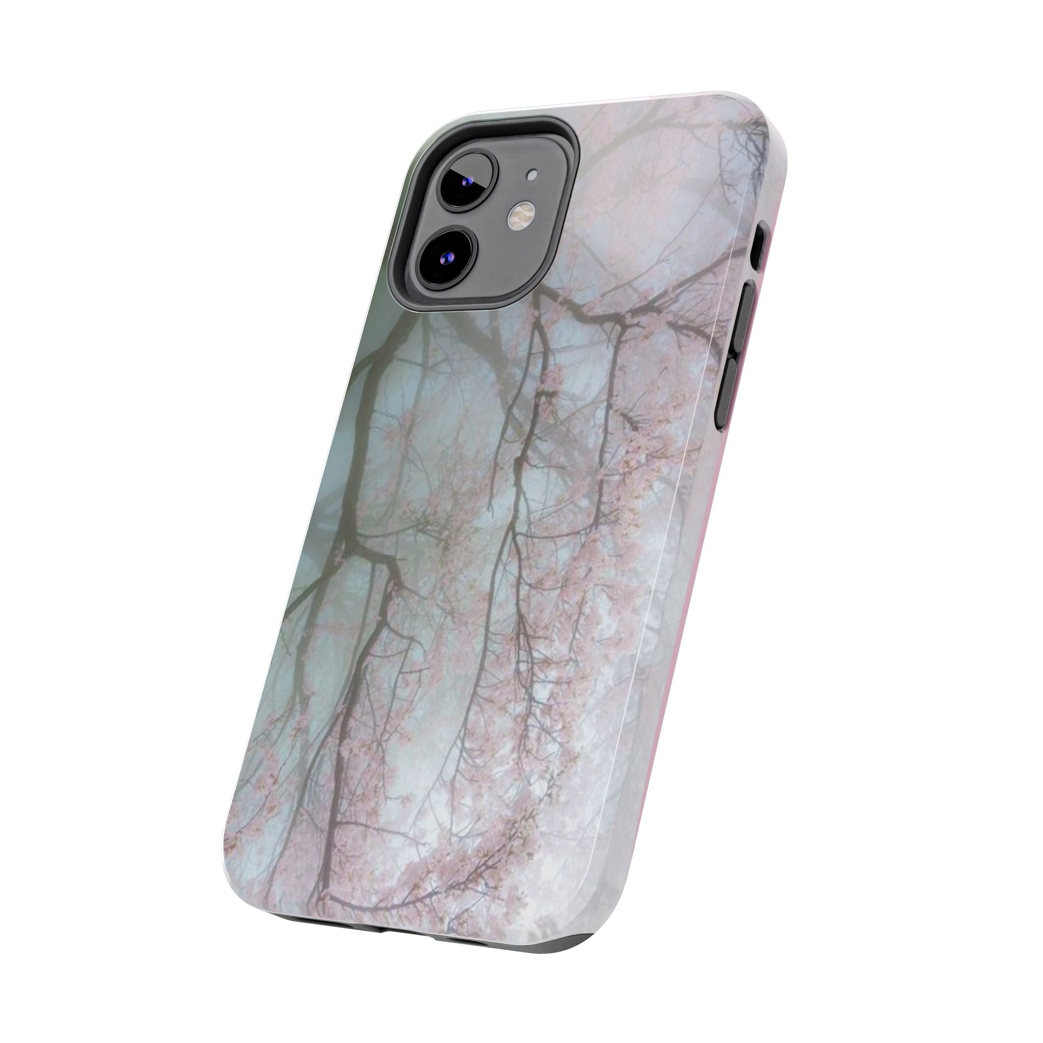 Foggy Cherry Blossom Cyber Phone Case  - Tough Impact-Resistant Case