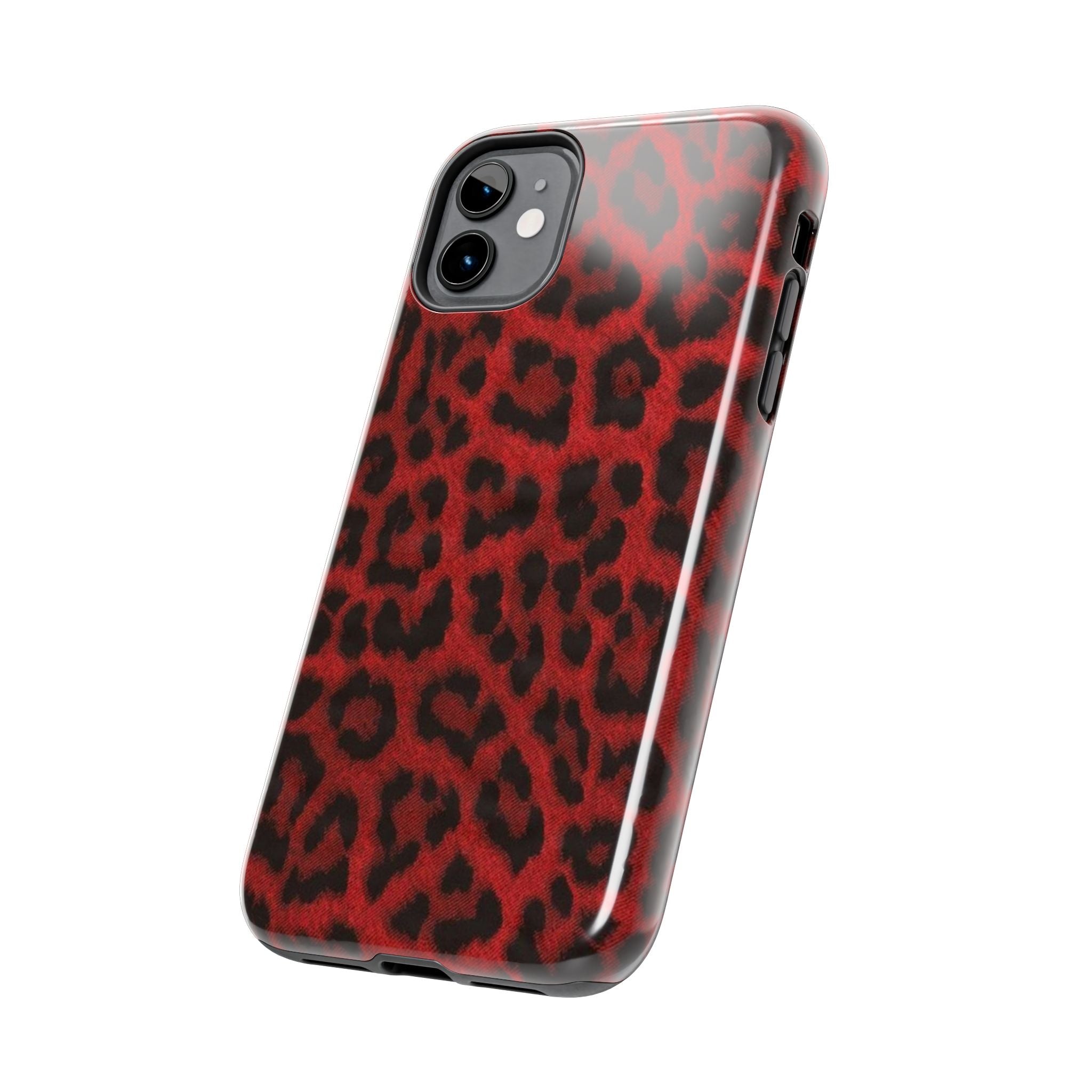 Red Cheetah Leopard Phone Case  - Tough Impact-Resistant Case